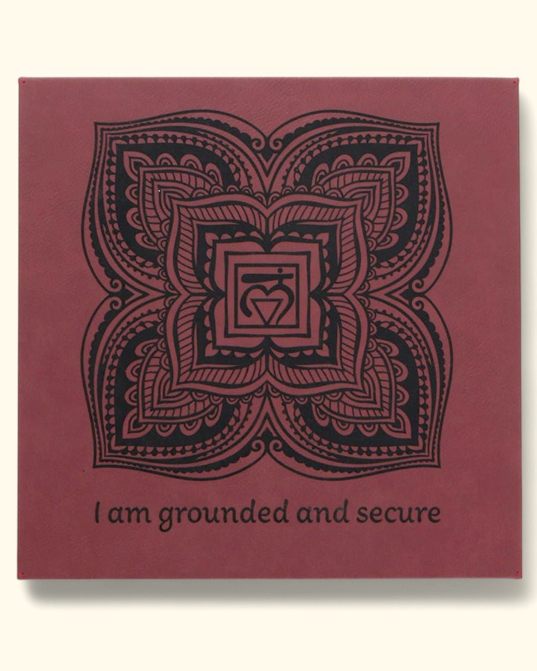 Root Chakra Affirmation Wall Art – I am Grounded and Secure、mySite、topwebapps
