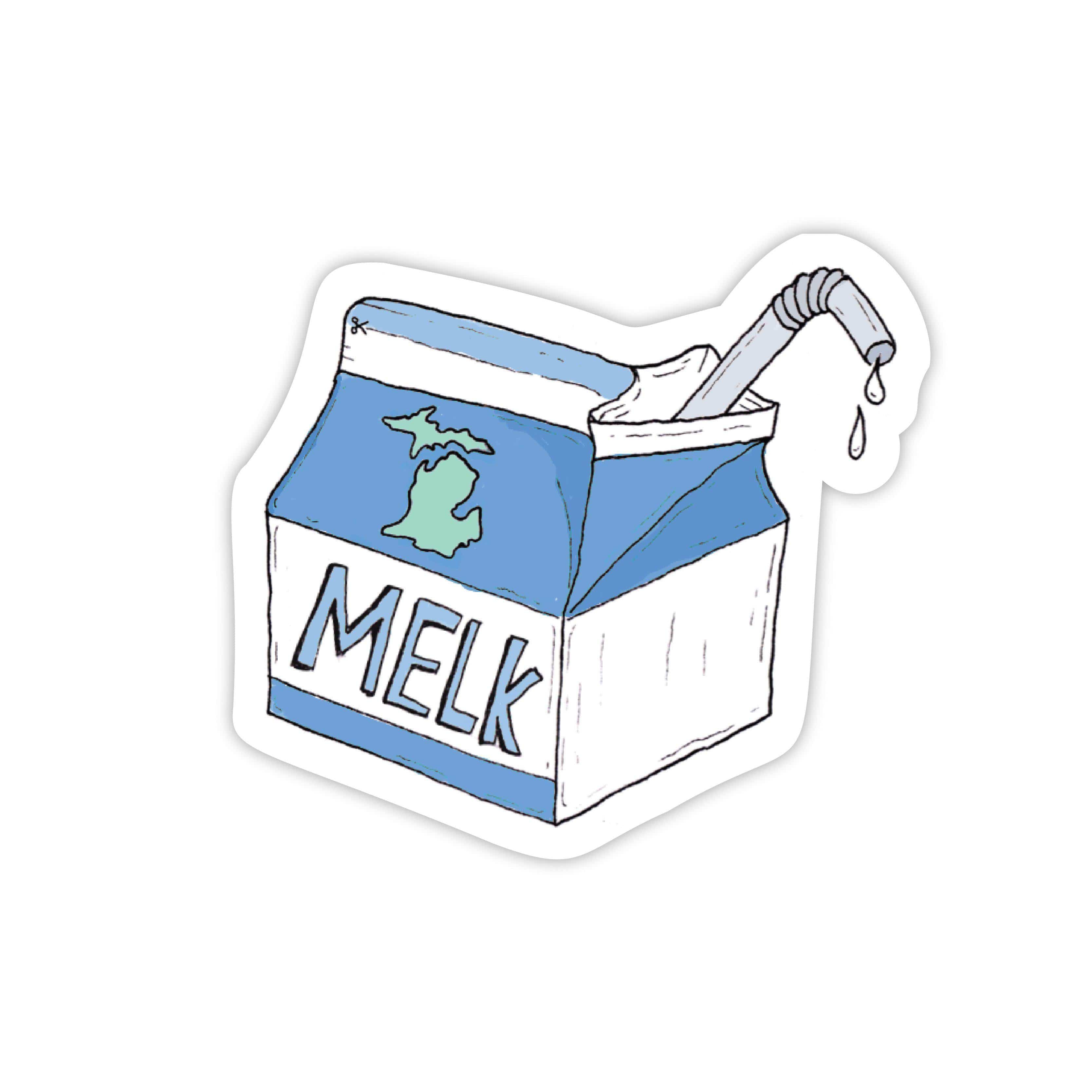  melk sticker - michigan、mySite、elrpsem3k