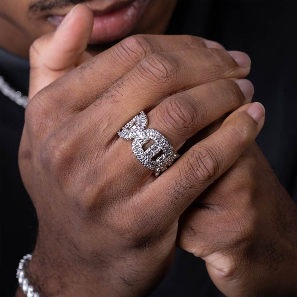 Moissanite Baguette Mariner Ring 14K Gold、mySite、hinf8tx79