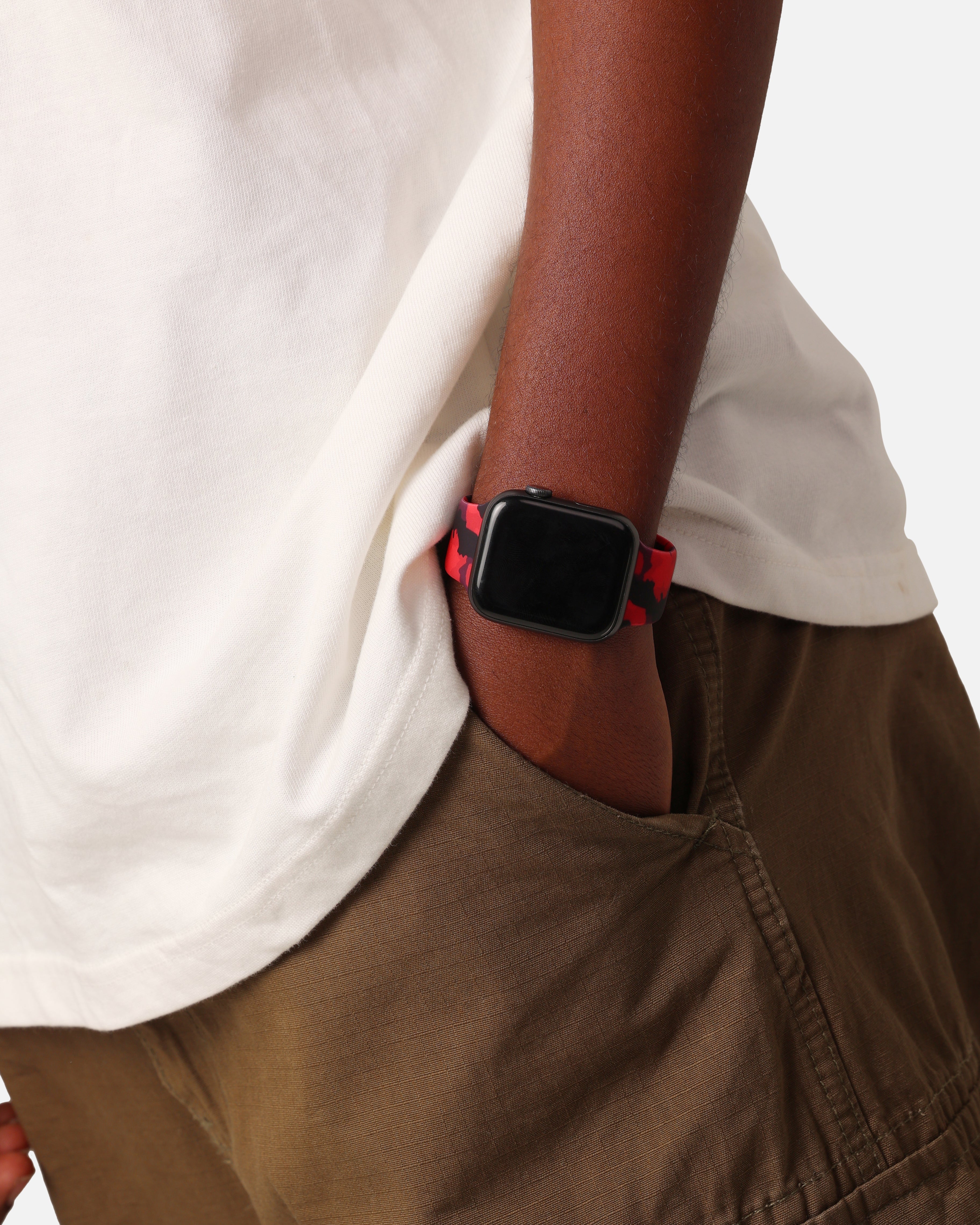 Saint Morta Printed Silicone Band M002 Red Camo、mySite、zt4zffjzw