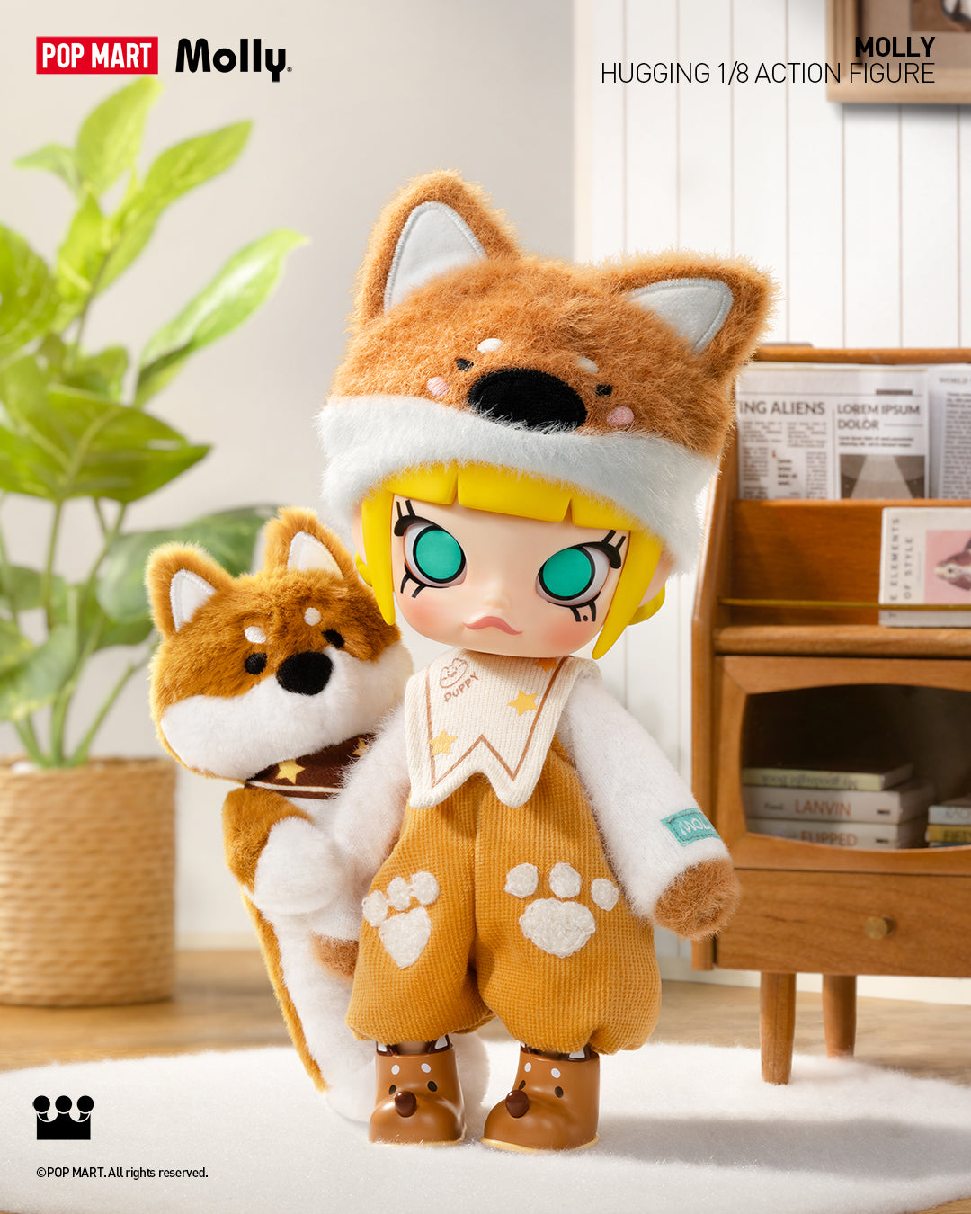  POP MART MOLLY Hugging 1/8 Action Figure、mySite、greenlandpopulation