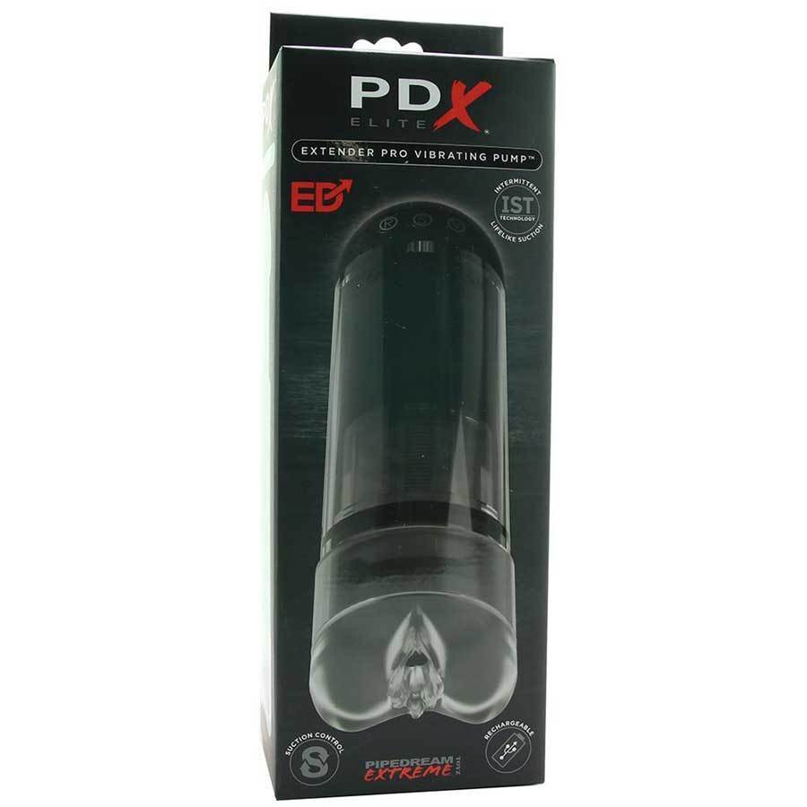 PDX Elite Dick Extender Pro Vibrating Pump | Automatic Suction Penis Pump for Men、mySite、bottomscart
