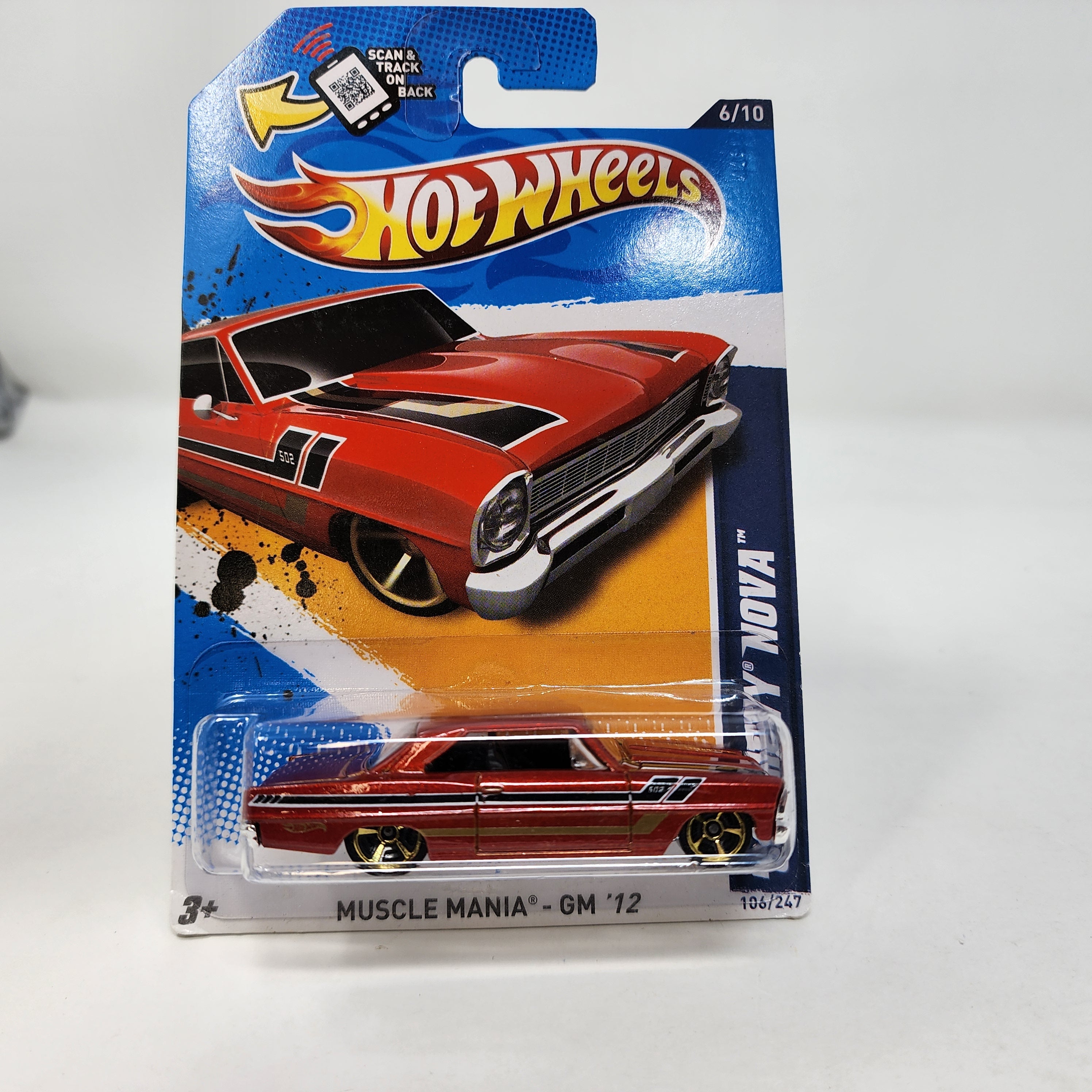 '66 Chevy Nova #106 * Red * Hot Wheels 2012、mySite、hgirdovlk