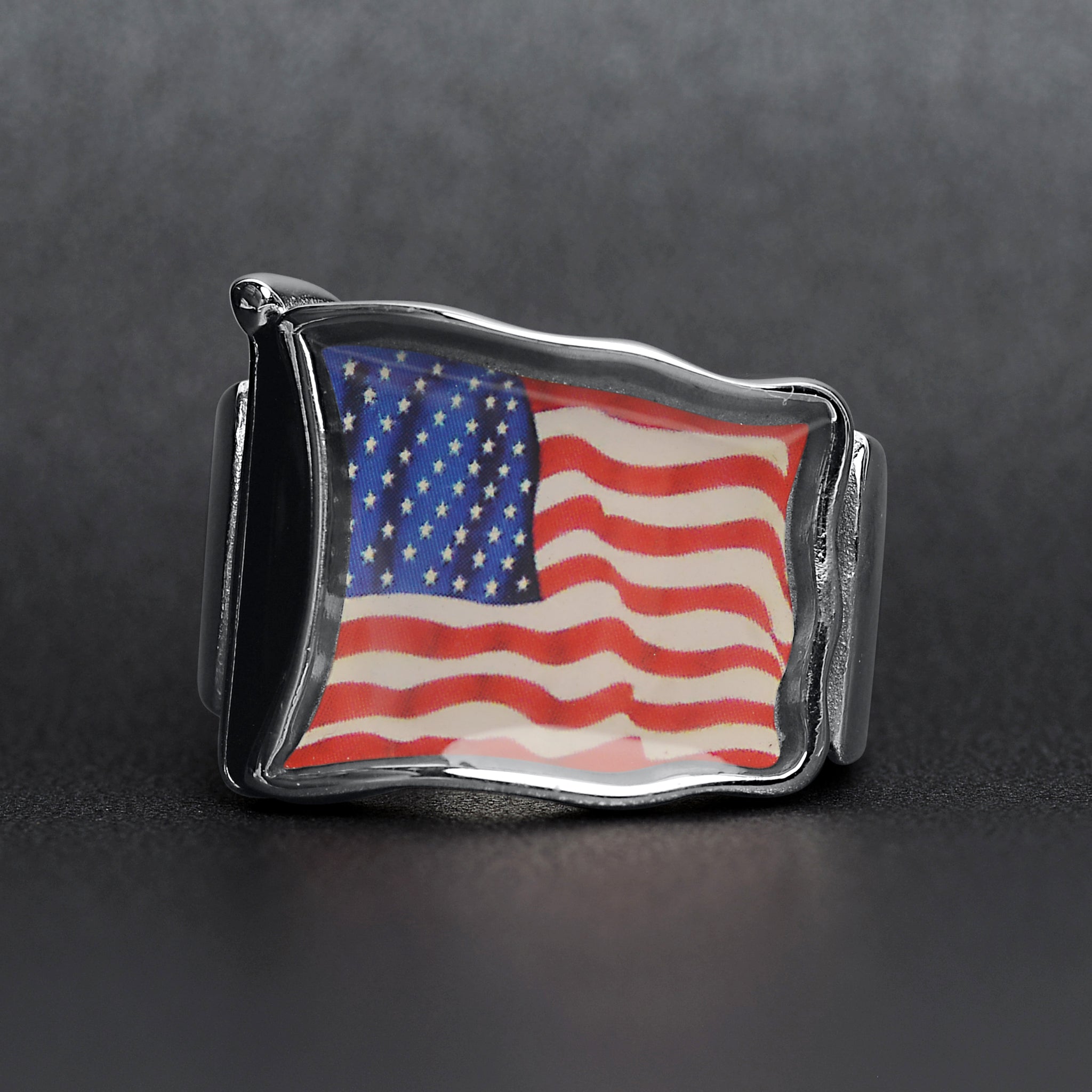 Stainless Steel USA Flag Ring / FLG0001、mySite、dreamappss