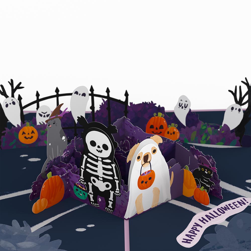 'Oohh, Spooky' Halloween Pop-Up Card、mySite、solidvoid