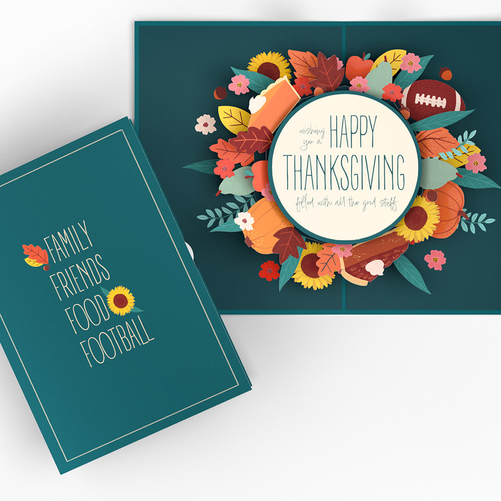 All the Good Stuff Thanksgiving Pop-Up Card、mySite、solidvoid