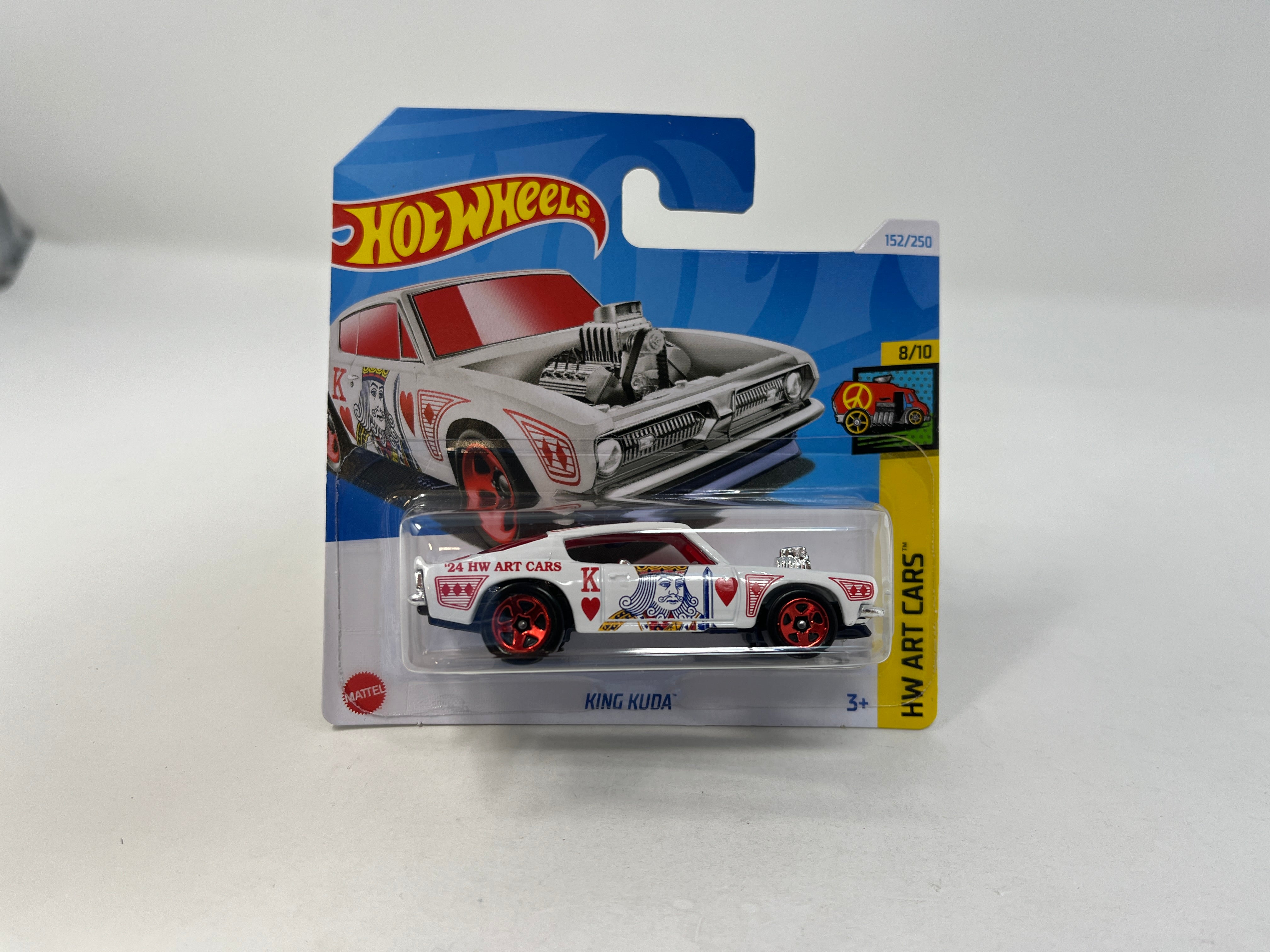 King Kuda #152 * White * 2024 Hot Wheels SHORT CARD Case J、mySite、hgirdovlk