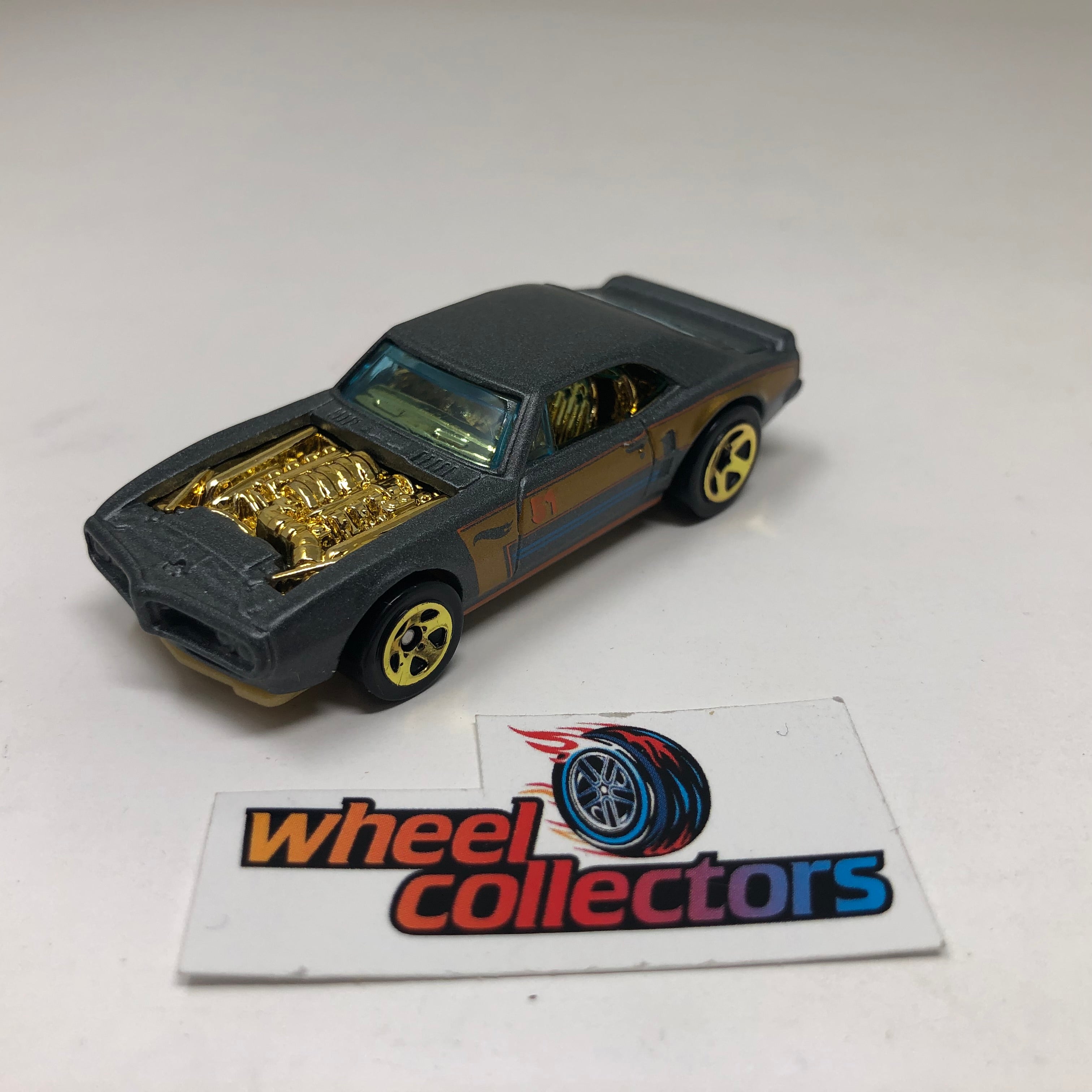 Custom '67 Pontiac Firebird * Gray * Hot Wheels Loose 1:64 Scale、mySite、hgirdovlk