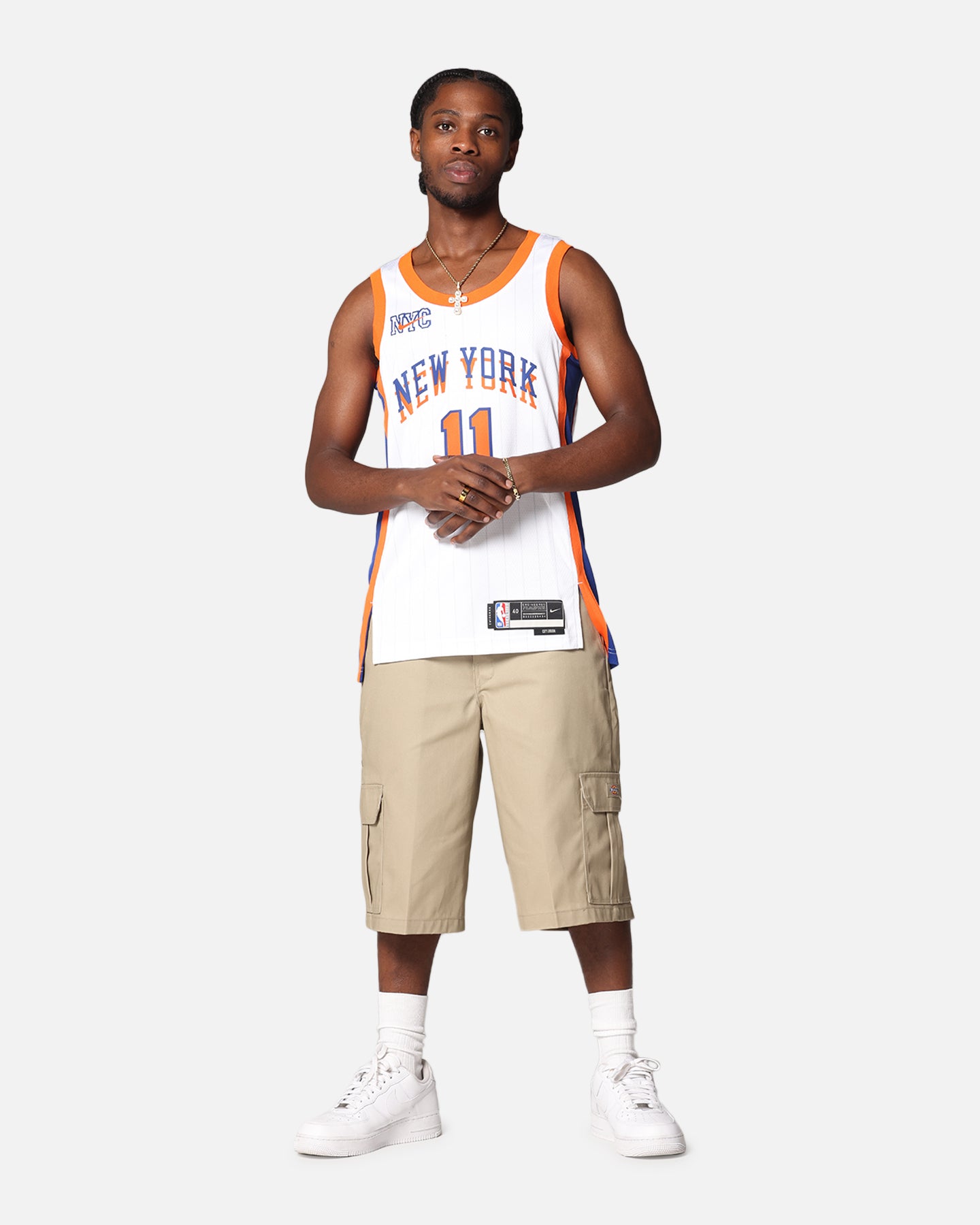 Nike Jalen Brunson New York Knicks #11 City Edition 2024/25 Nike Dri-Fit NBA Swingman Jersey White、mySite、zt4zffjzw