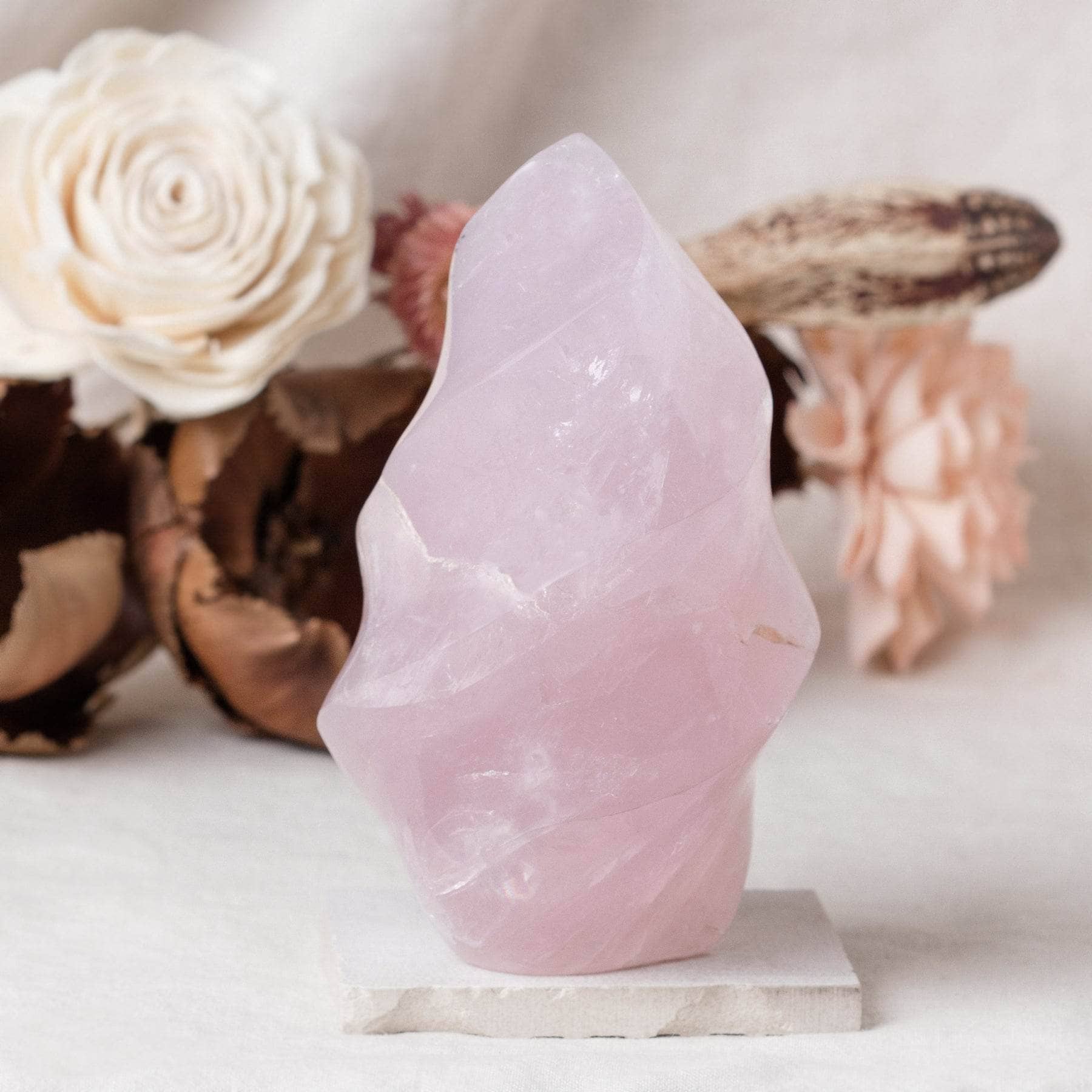 Rose Quartz Flame Crystals - 1 of a Kind、mySite、hinf8tx79