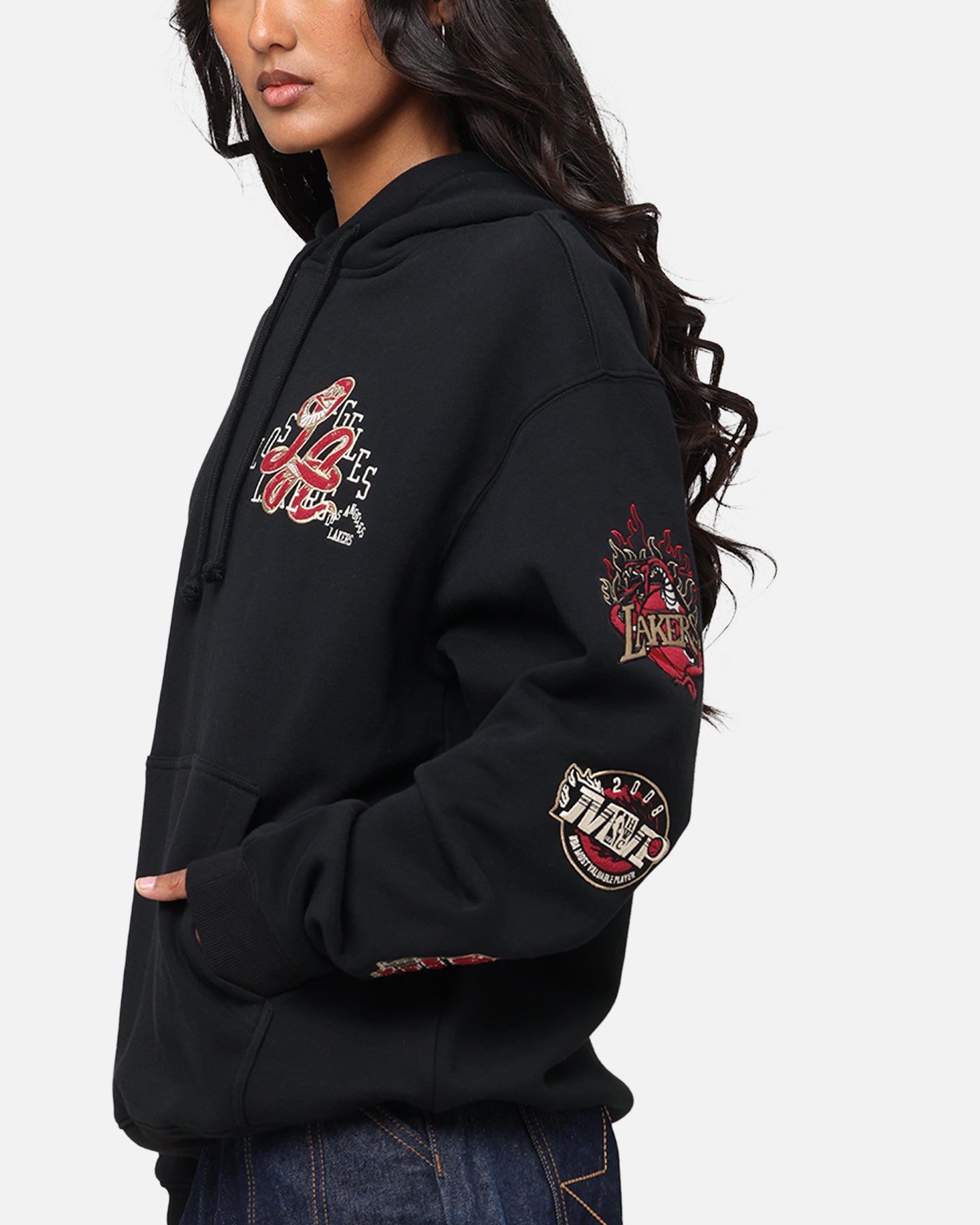 Mitchell & Ness LA Lakers First Team Gold Hoodie Faded Black、mySite、zt4zffjzw