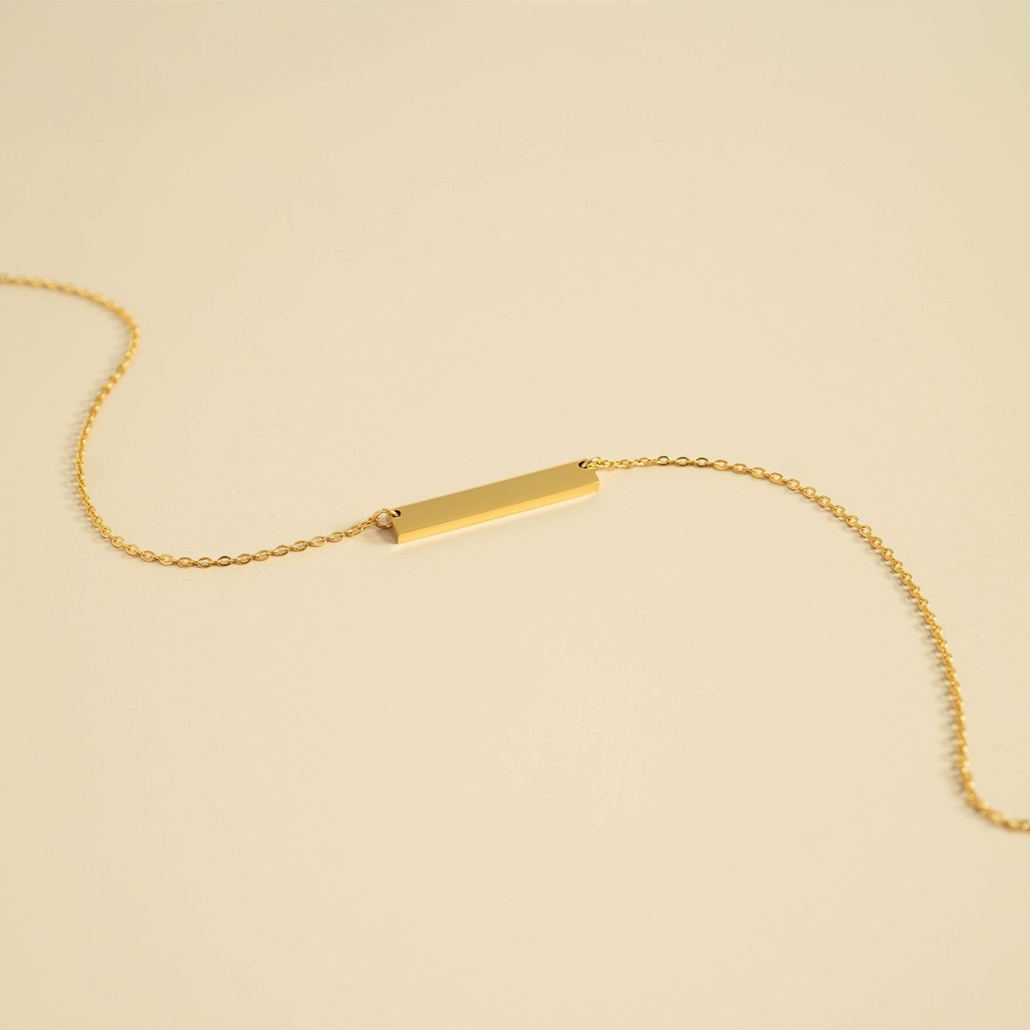 10 Pack - 18K Gold PVD Coated Polished Stainless Steel Blank Bar / SBB0072、mySite、dreamappss