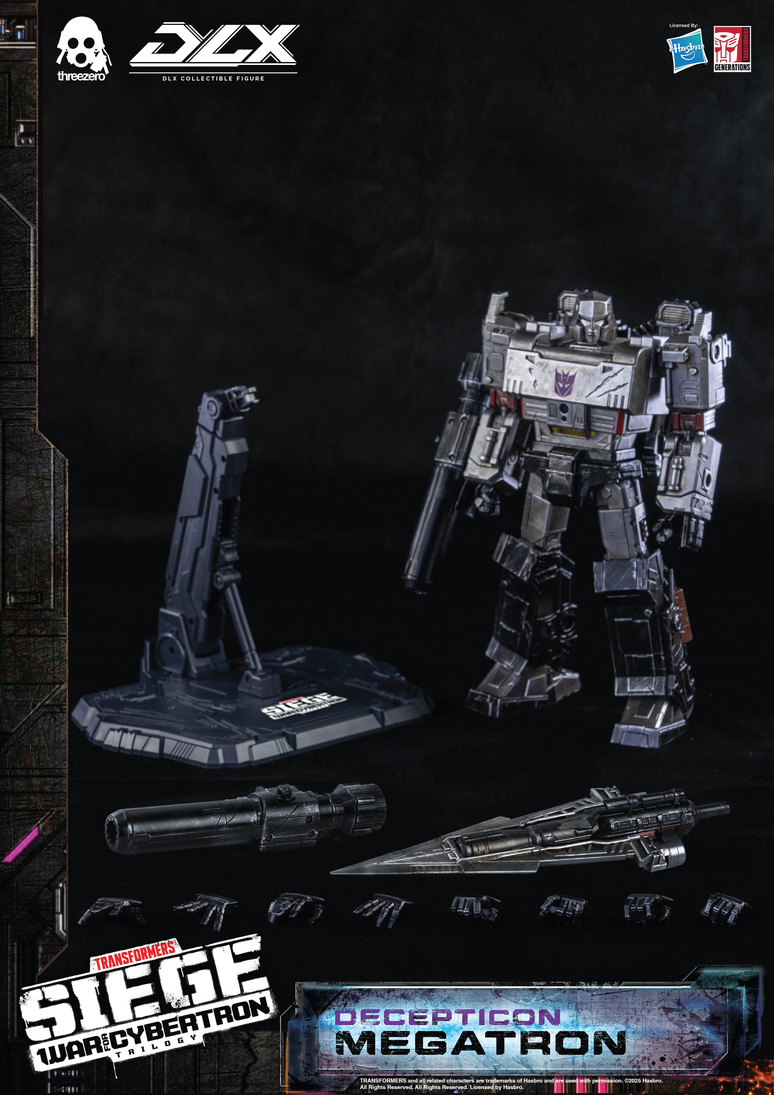 Threezero Transformers: War for Cybertron Trilogy DLX Megatron、mySite、hgirdovlk