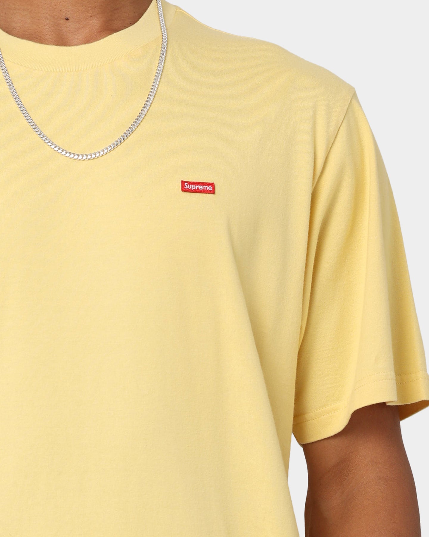 Supreme Small Box T-Shirt Pale Yellow、mySite、zt4zffjzw