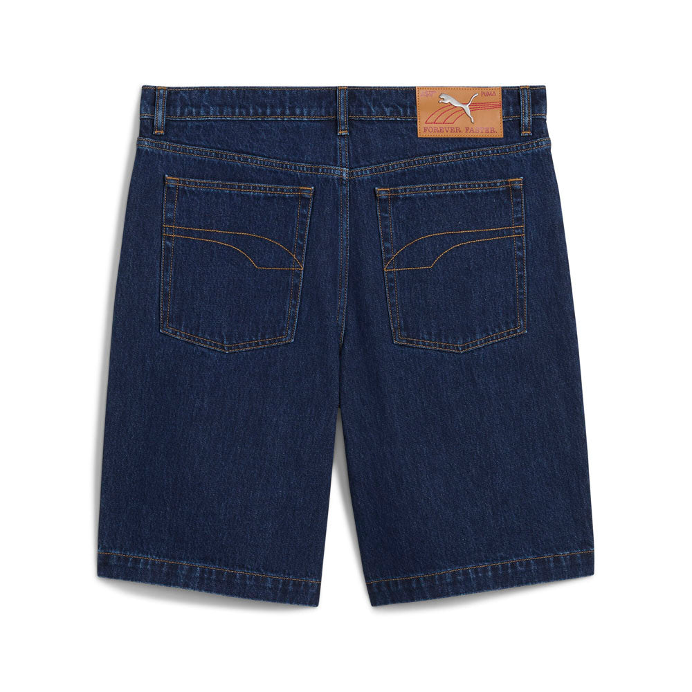 Denim Logo Shorts、mySite、gtrtttuynbv