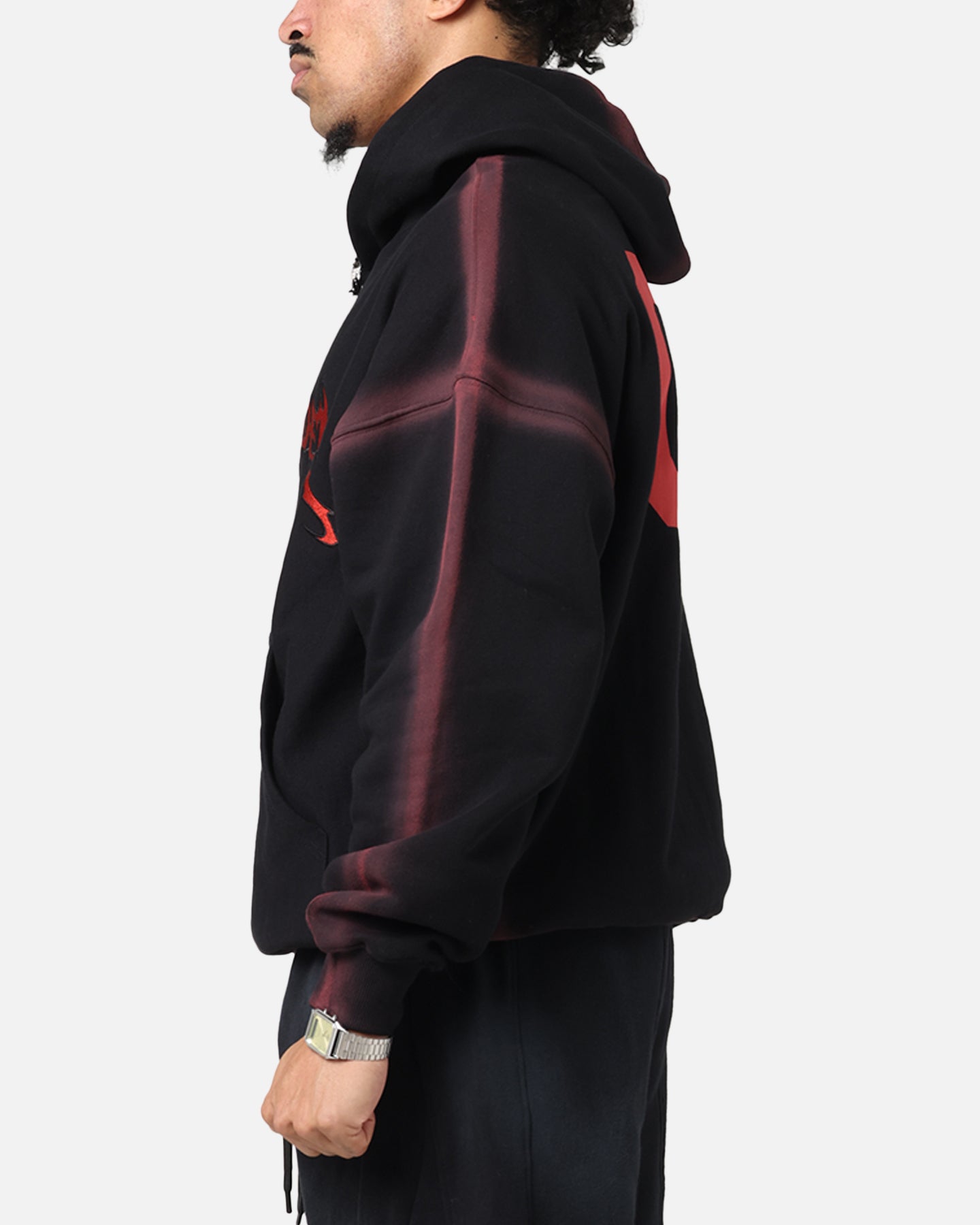The Anti Order Mosh Boxy Hoodie Sunfade Black/Red、mySite、zt4zffjzw