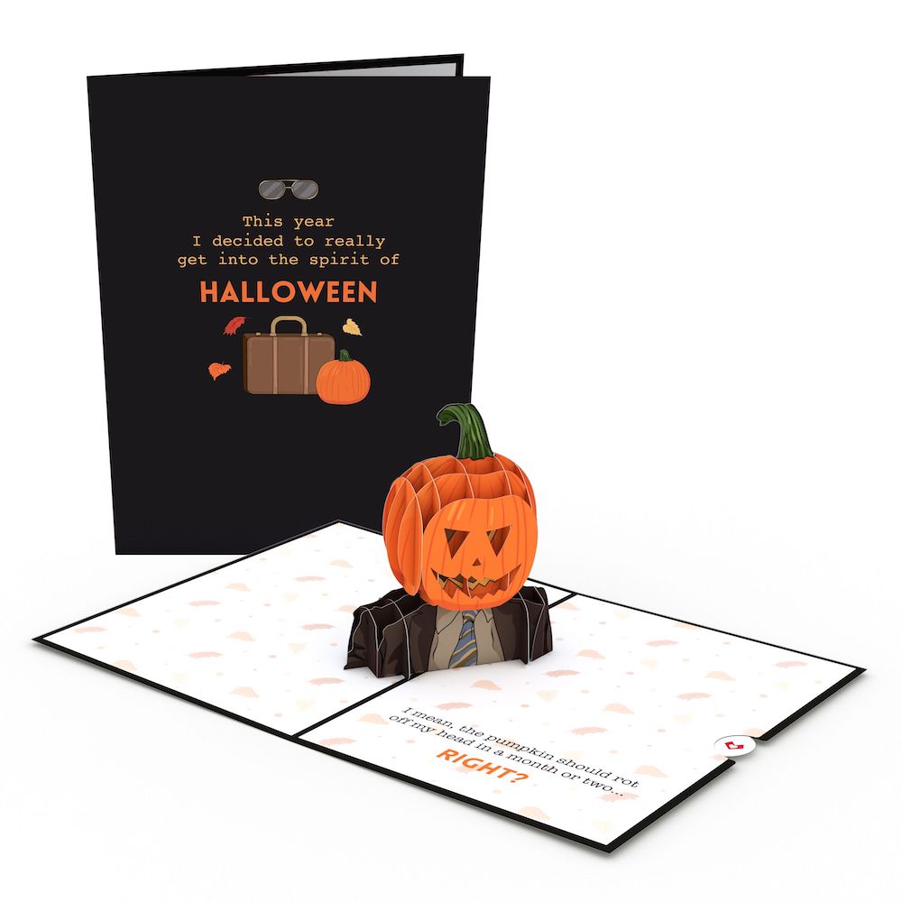 The Office Pumpkin Head Halloween Pop-Up Card、mySite、solidvoid