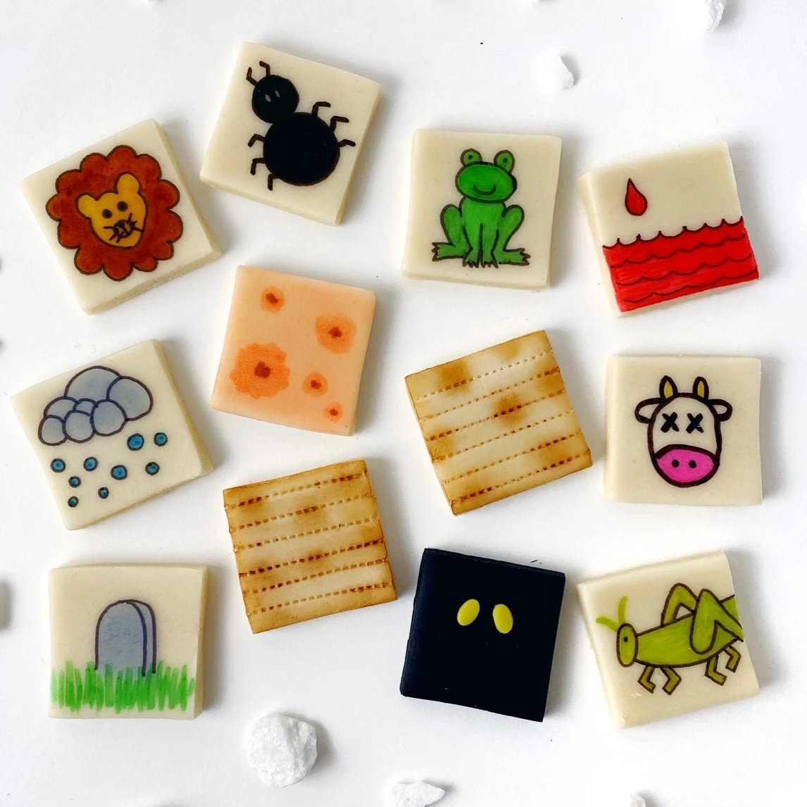 Ten Plagues Marzipan Matzah Tiles Set、mySite、topwebapps