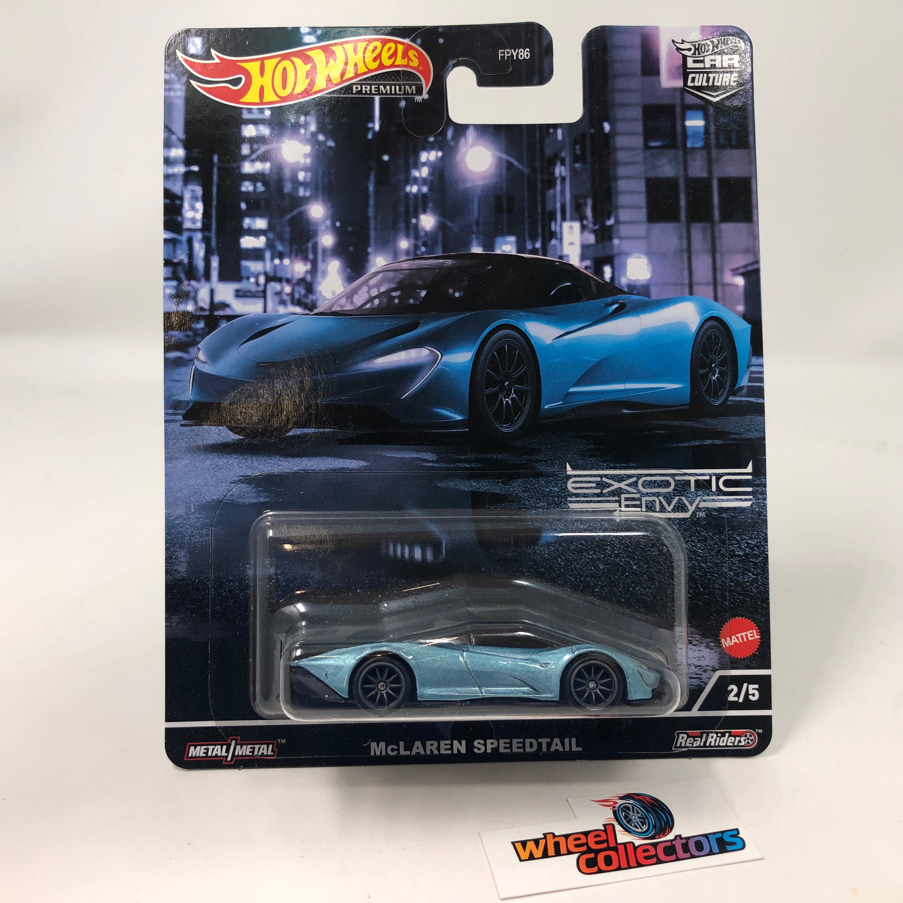 McLaren Speedtail #2/5 * LIGHT BLUE * Hot Wheels Exotic Envy Car Culture、mySite、hgirdovlk