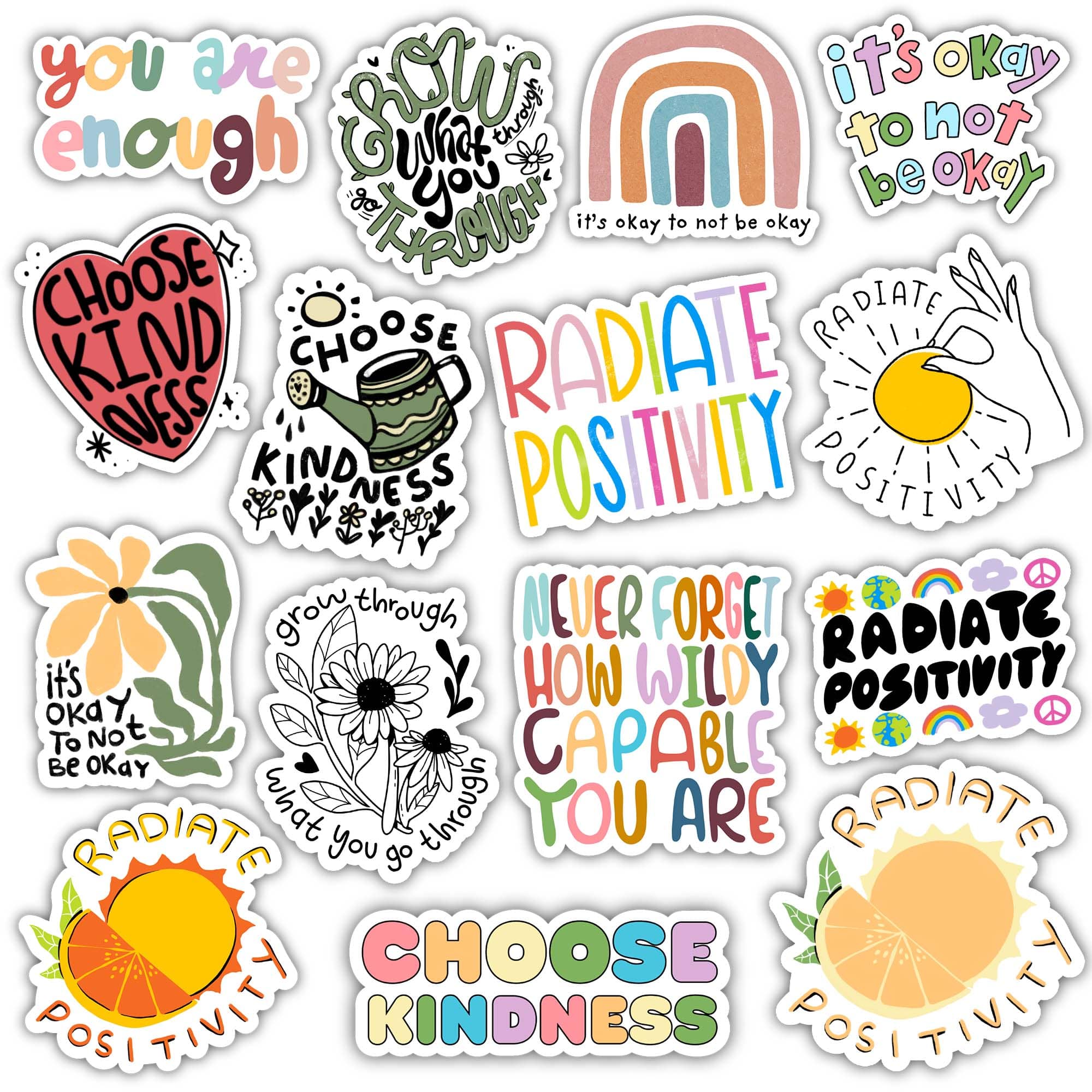  Positivity Refresh Stickers 15 Pack、mySite、ghnorth