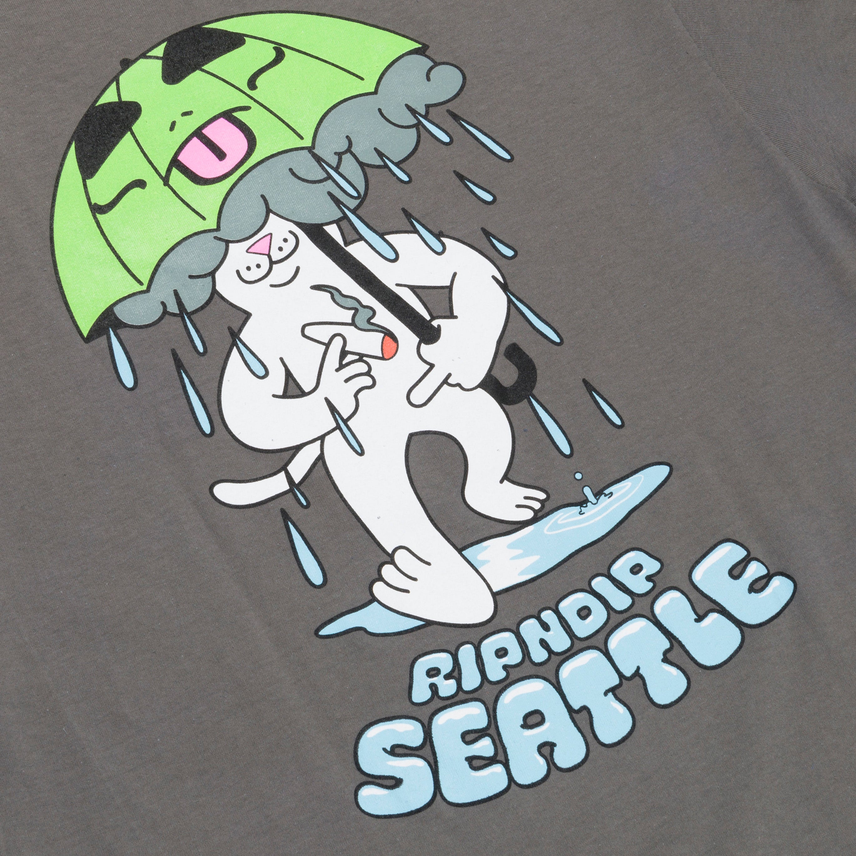  Rainy Day Seattle Tee (Charcoal)、mySite、merchandisen