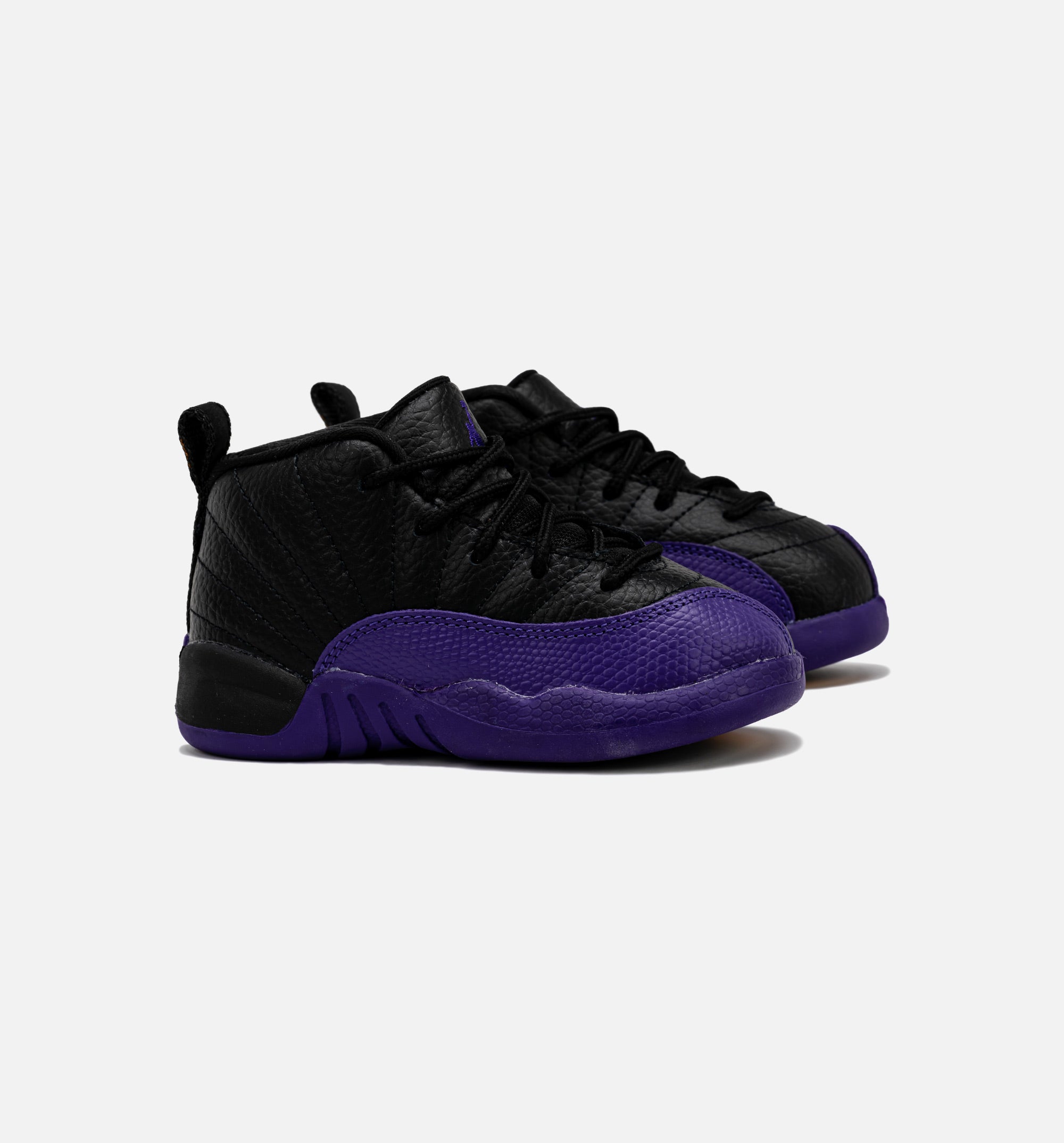Air Jordan 12 Retro Field Purple Infant Toddler Lifestyle Shoe - Black/Purple、mySite、dreamappss