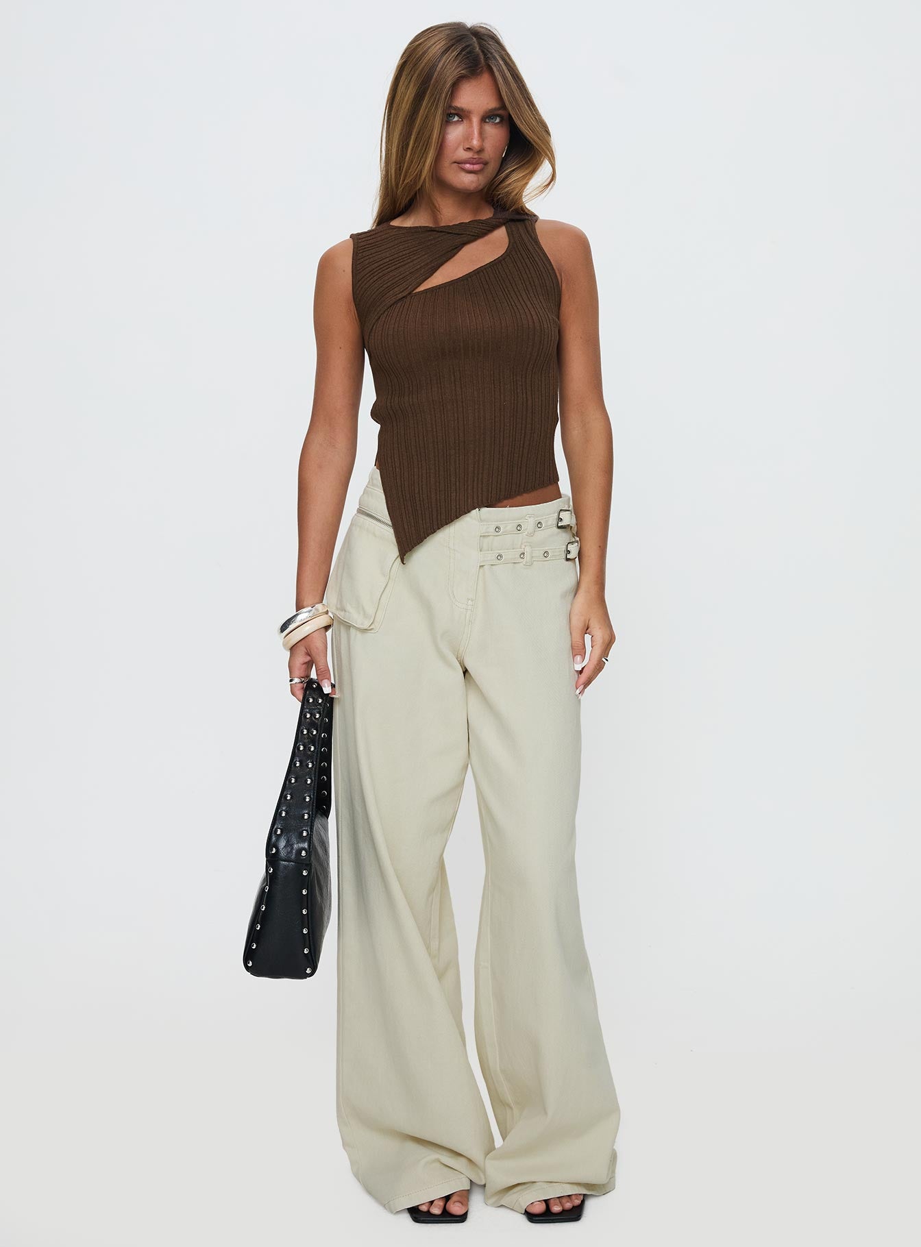 Realyze Cut Out Top Brown、mySite、solidvoid