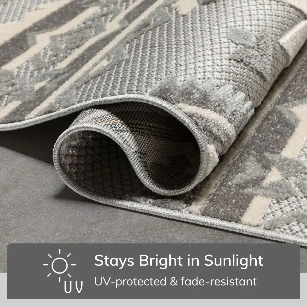 Mamba Grey Modern Indoor Outdoor Rug、mySite、gigharbornorthrealestate