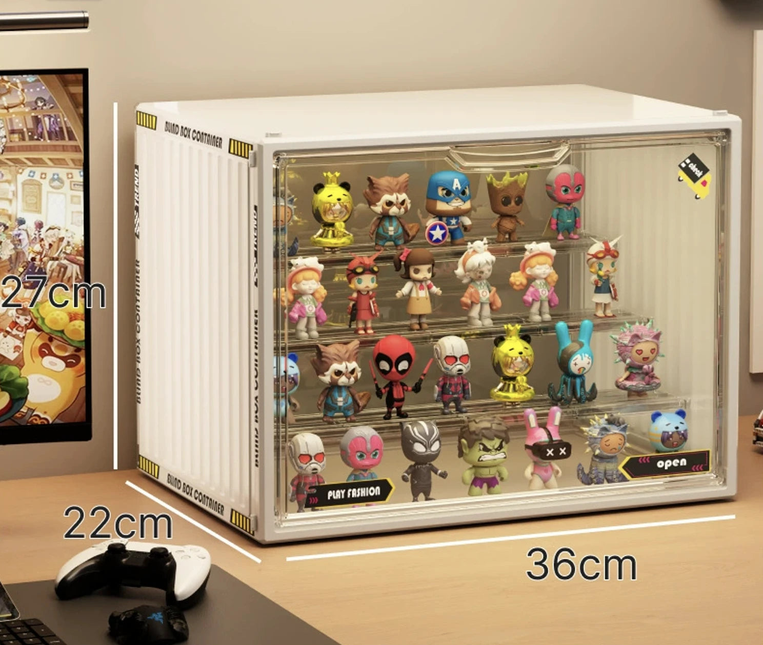  Clear Acrylic Display & Storage Case – with Highly Transparent, Dust-proof, Magnetic, and Stackable Designs, Perfect for Pop Mart Figures, Lego, and Other Collectibles、mySite、greenlandpopulation