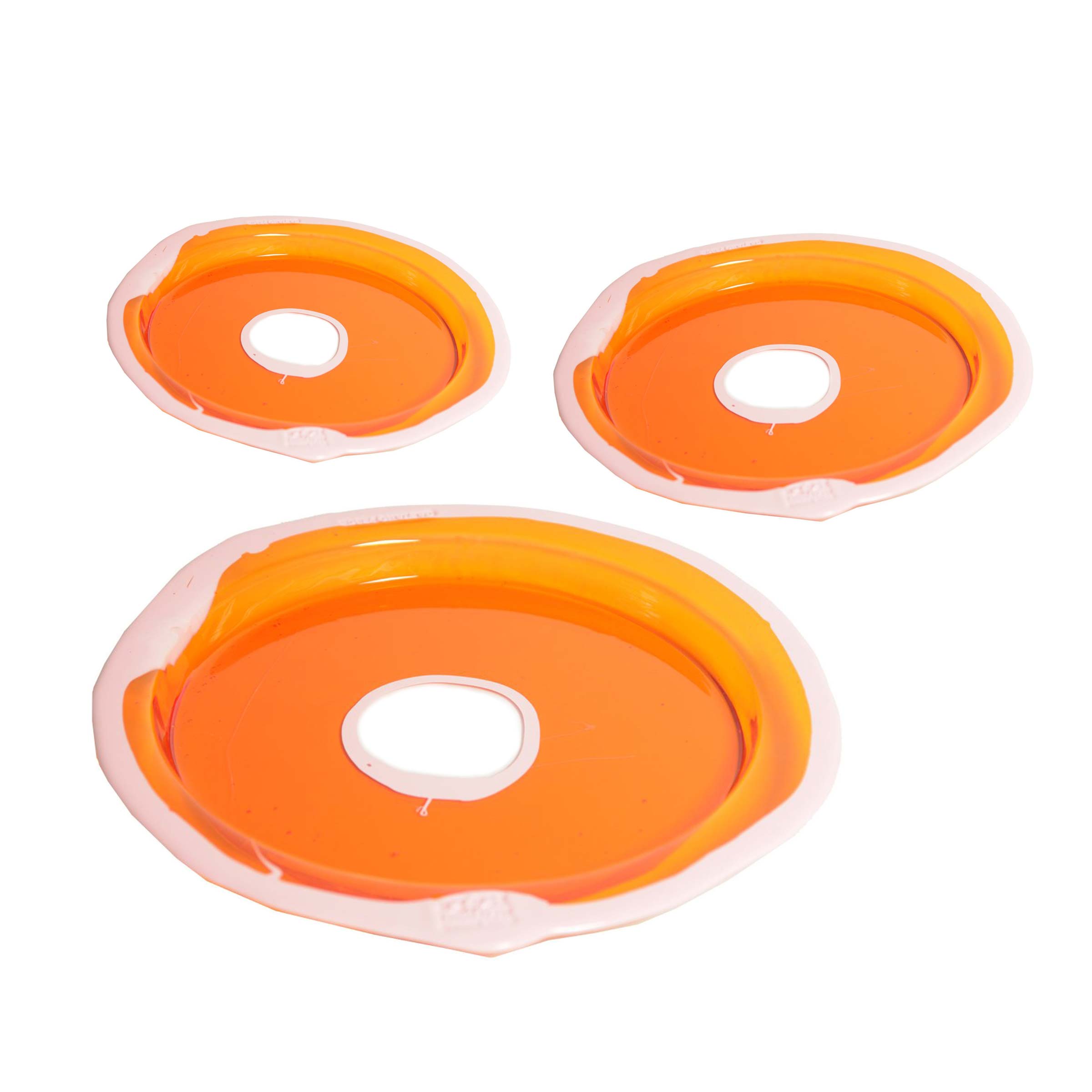 Resin Round Tray TRY-TRAY Orange Set of Three by Gaetano Pesce for Fish Design、mySite、neckold