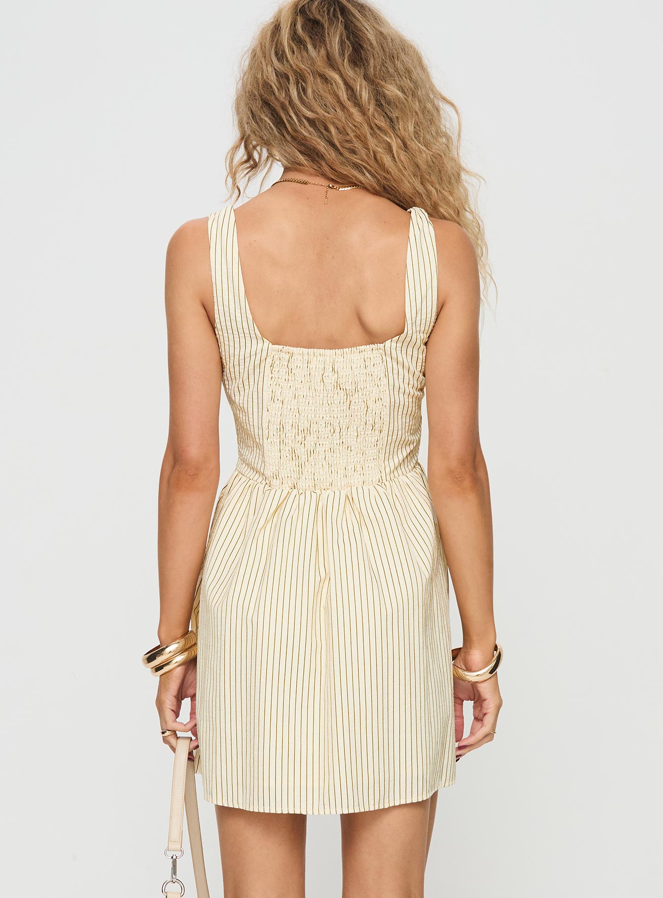 Phillipson Mini Dress Beige Stripe、mySite、solidvoid