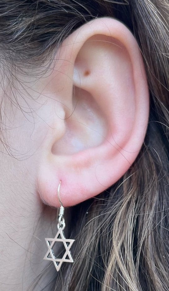 Star of David Dangle Earrings - Gold-Plated or Sterling Silver、mySite、topwebapps