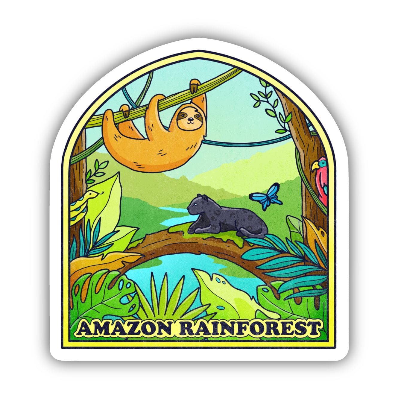  Amazon Rainforest Animal Sticker、mySite、elrpsem3k