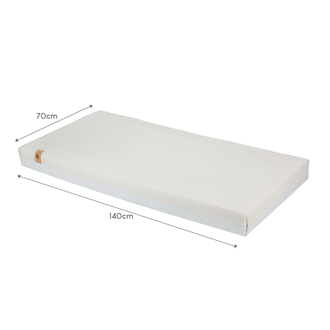  CuddleCo Signature Hypo Allergenic Bamboo Pocket Sprung Cot Bed Mattress - White、mySite、merchandisen
