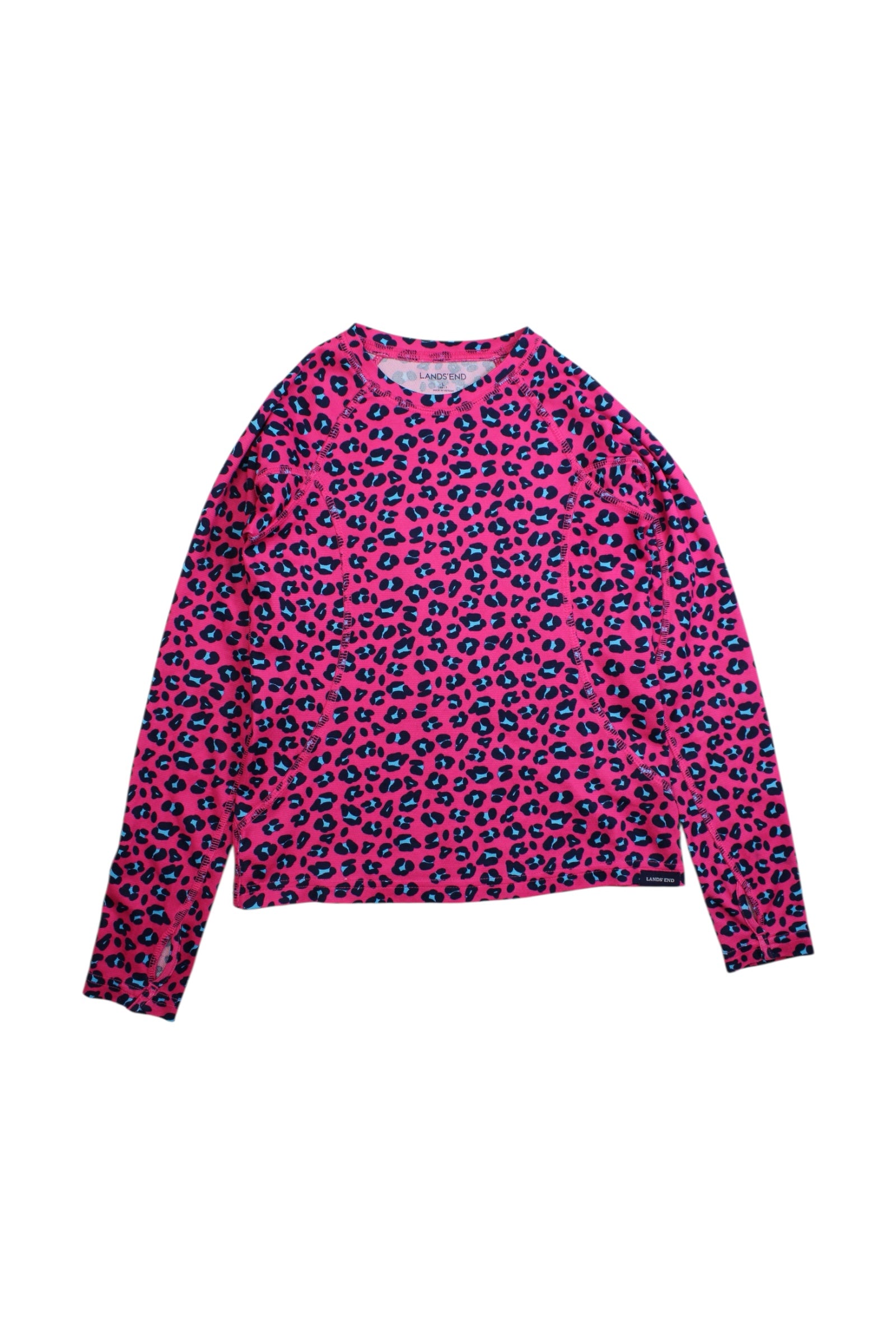 Lands' End Long Sleeve Animal Print Top 6-7Y、mySite、g9winljtr