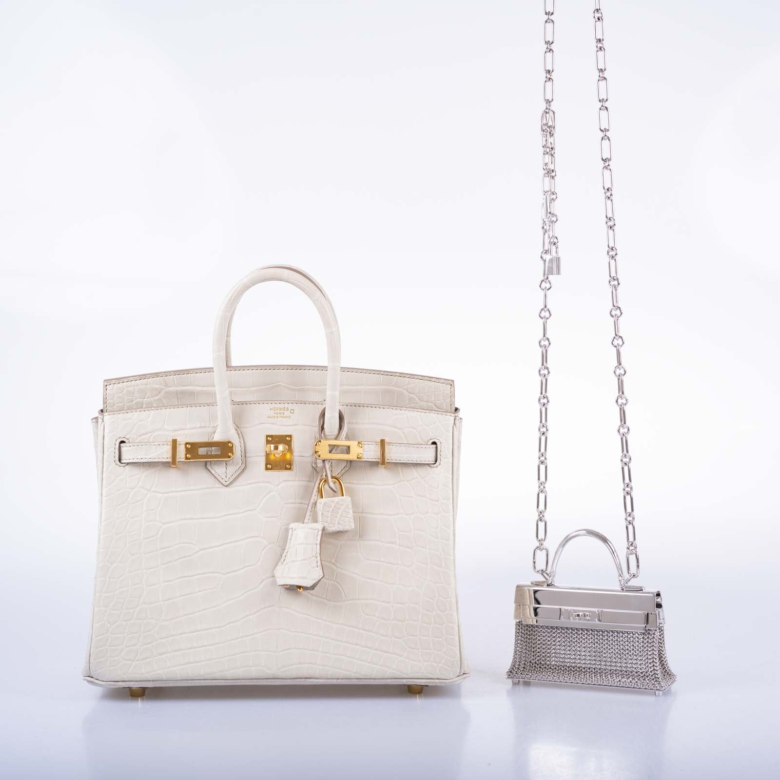 Hermès Kelly Sterling Silver Sac Bijou Chaine Bag、mySite、garminoutage.com