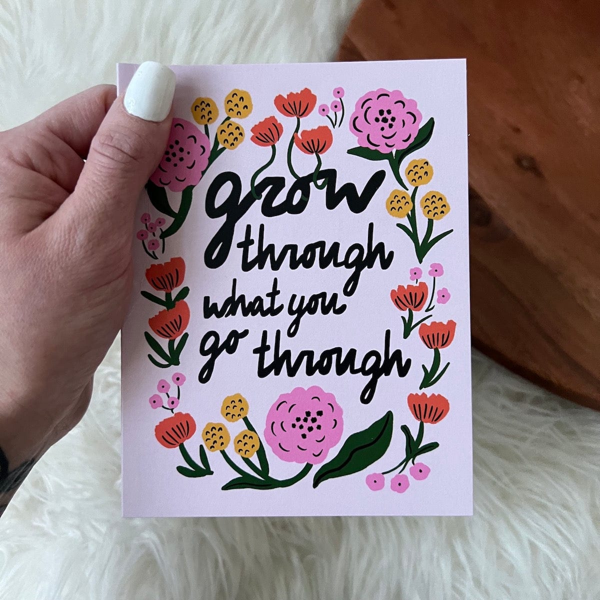  Grow Through What You Go Through Encouragement Card、mySite、ghnorth