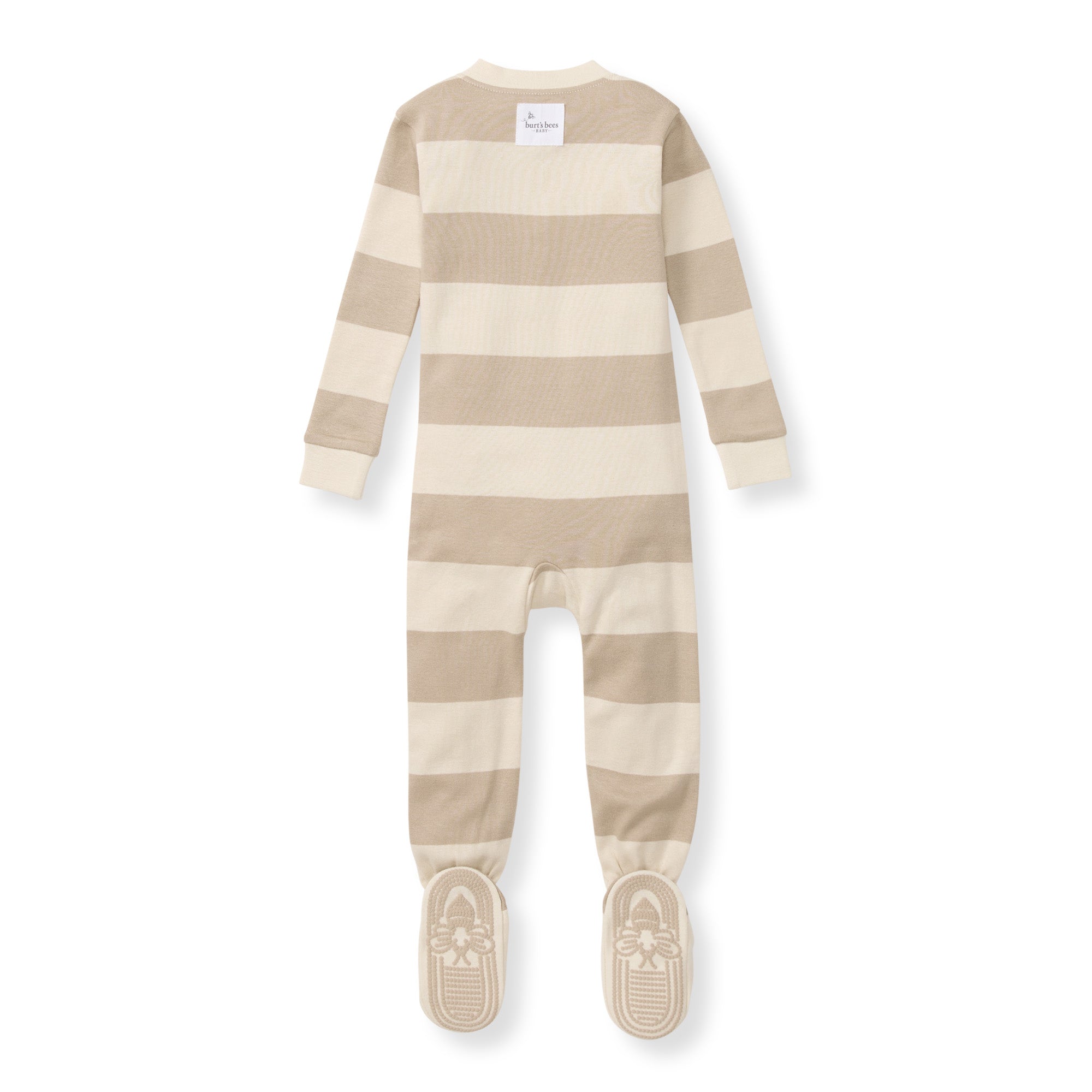 Mommy & Me Rugby Stripe Organic Cotton Sleeper - Oat、mySite、g9winljtr
