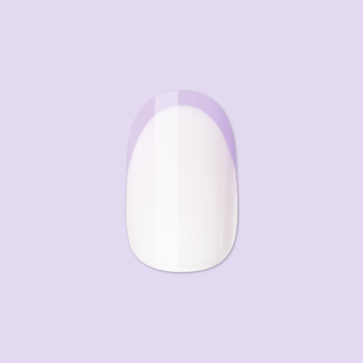 Tonal Lavender French | Extra Short | Round - Tab Press-On、mySite、solidvoid
