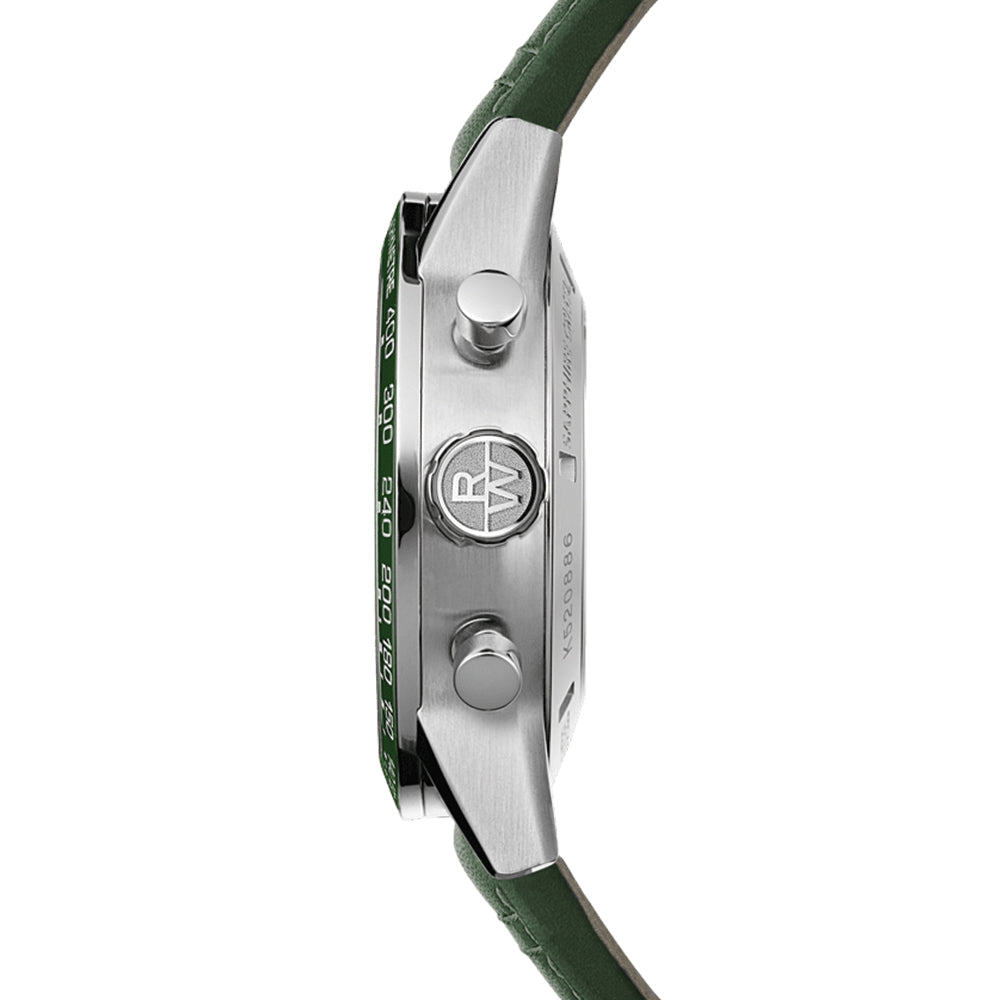 Freelancer Automatic Chronograph Ceramic Bezel 43.5mm - Green on Leather Strap、mySite、botmansion