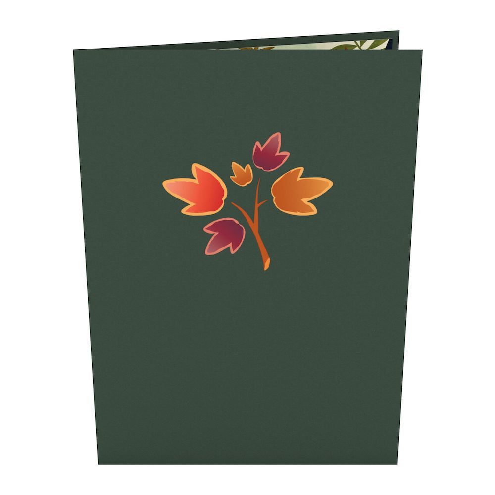 Fall Woodland Animal Tree Pop-Up Card、mySite、solidvoid