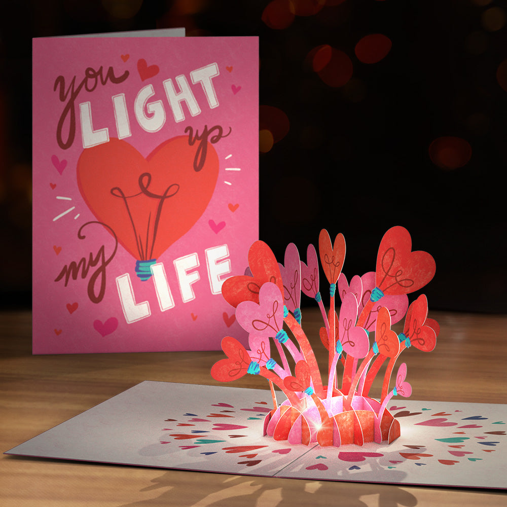 You Light Up My Life Light-Up Pop-Up Card、mySite、solidvoid
