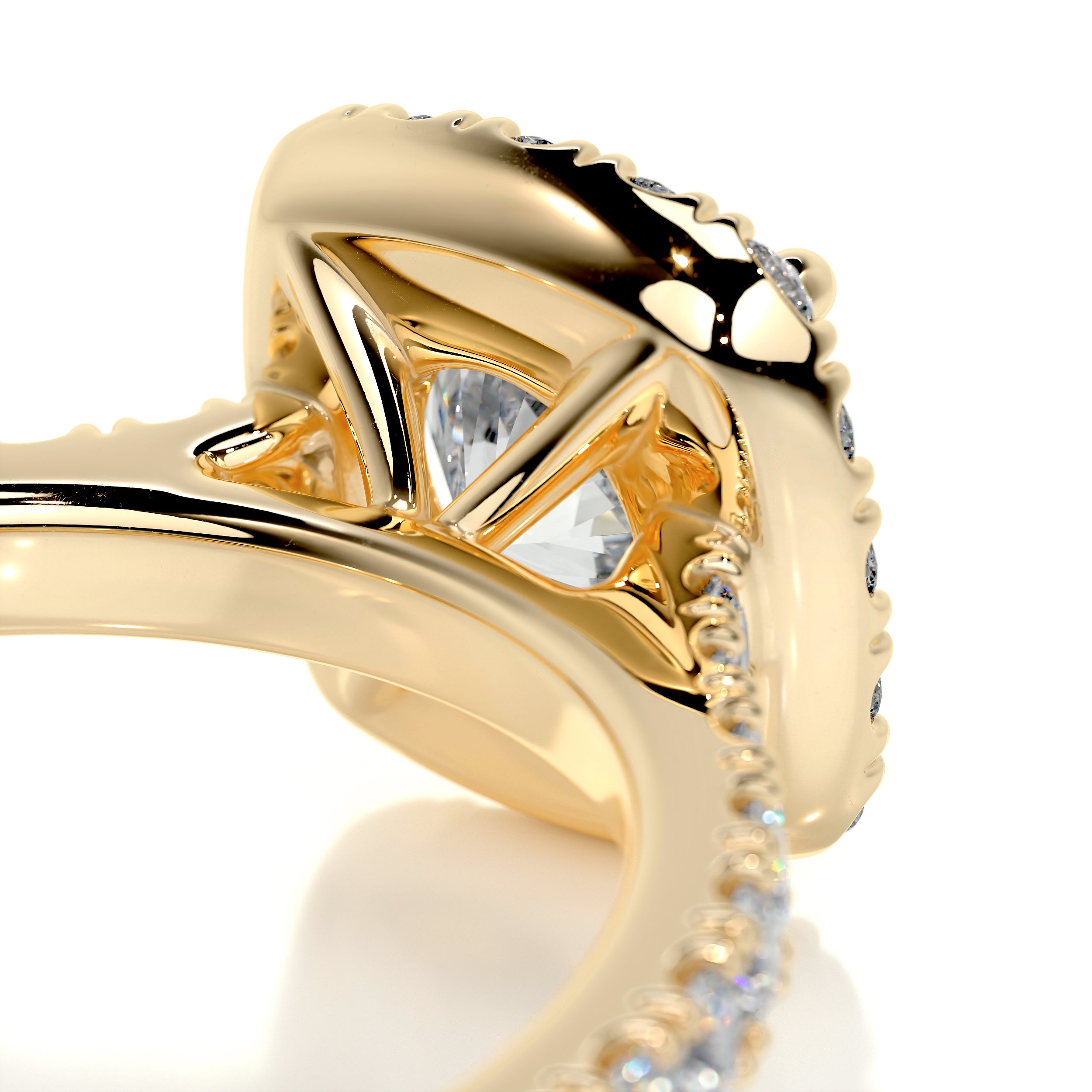 Claudia Diamond Engagement Ring -18K Yellow Gold、mySite、hinf8tx79