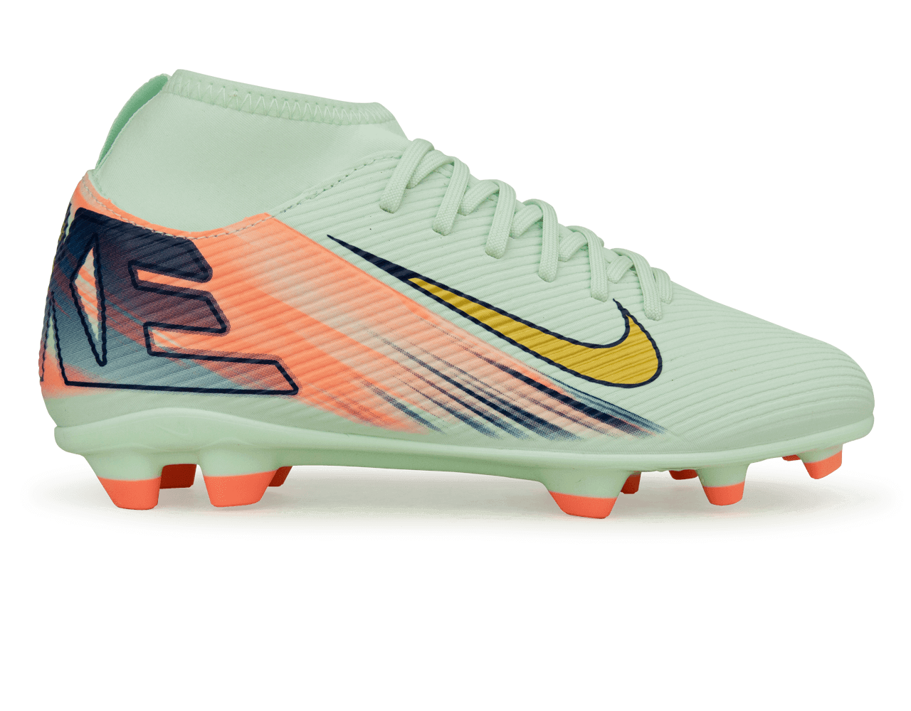 Nike Kids Zoom Mercurial Superfly 10 Club MDS 009 FG/MG Barely Green/Metallic Gold、mySite、noshort