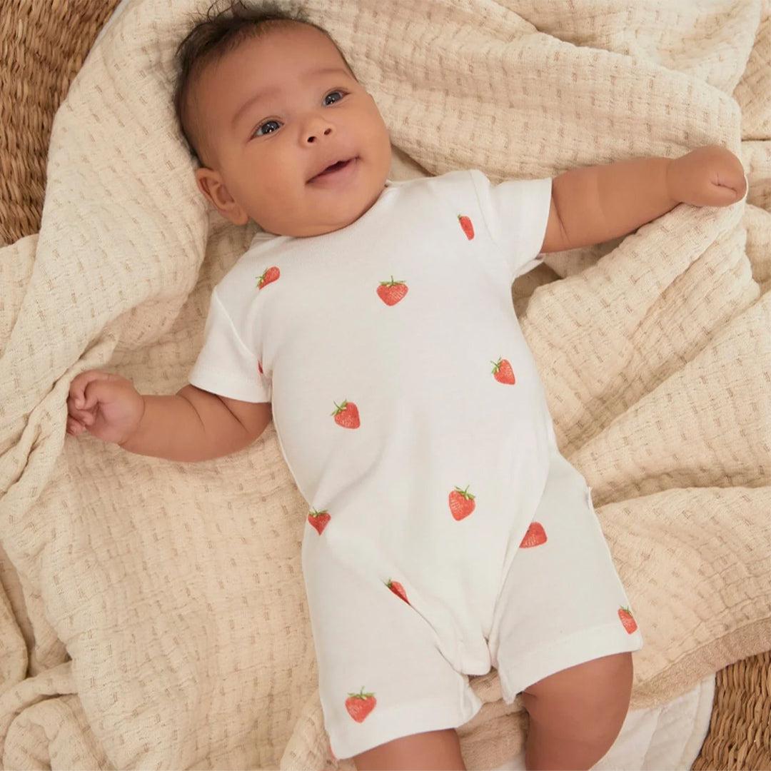  Rosa & Blue Romper - Strawberry、mySite、merchandisen