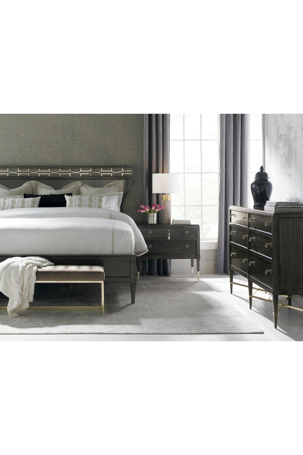 Dark Wooden Nightstand | Caracole Good Evening、mySite、neckold