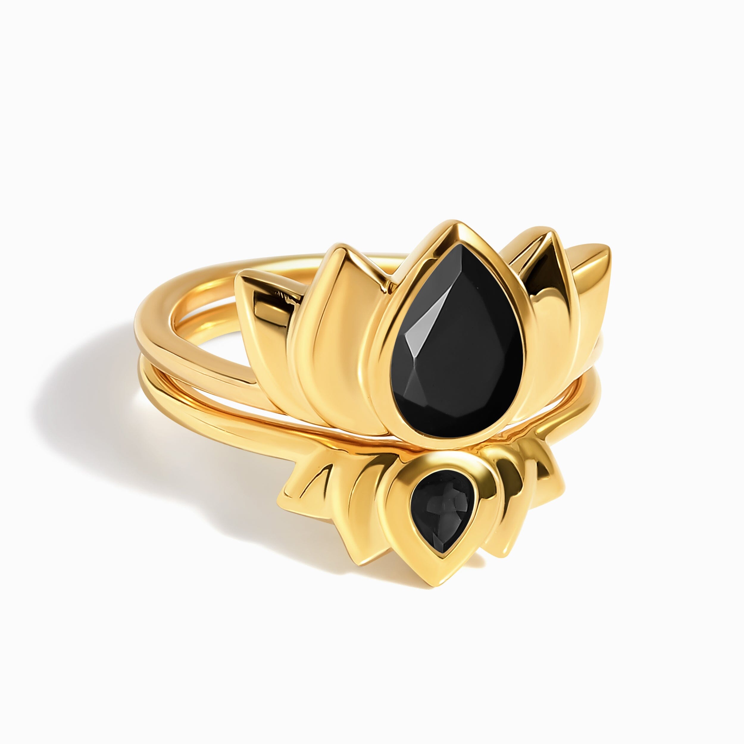 Black Obsidian Rings - Sacred Lotus Strength Set、mySite、hinf8tx79