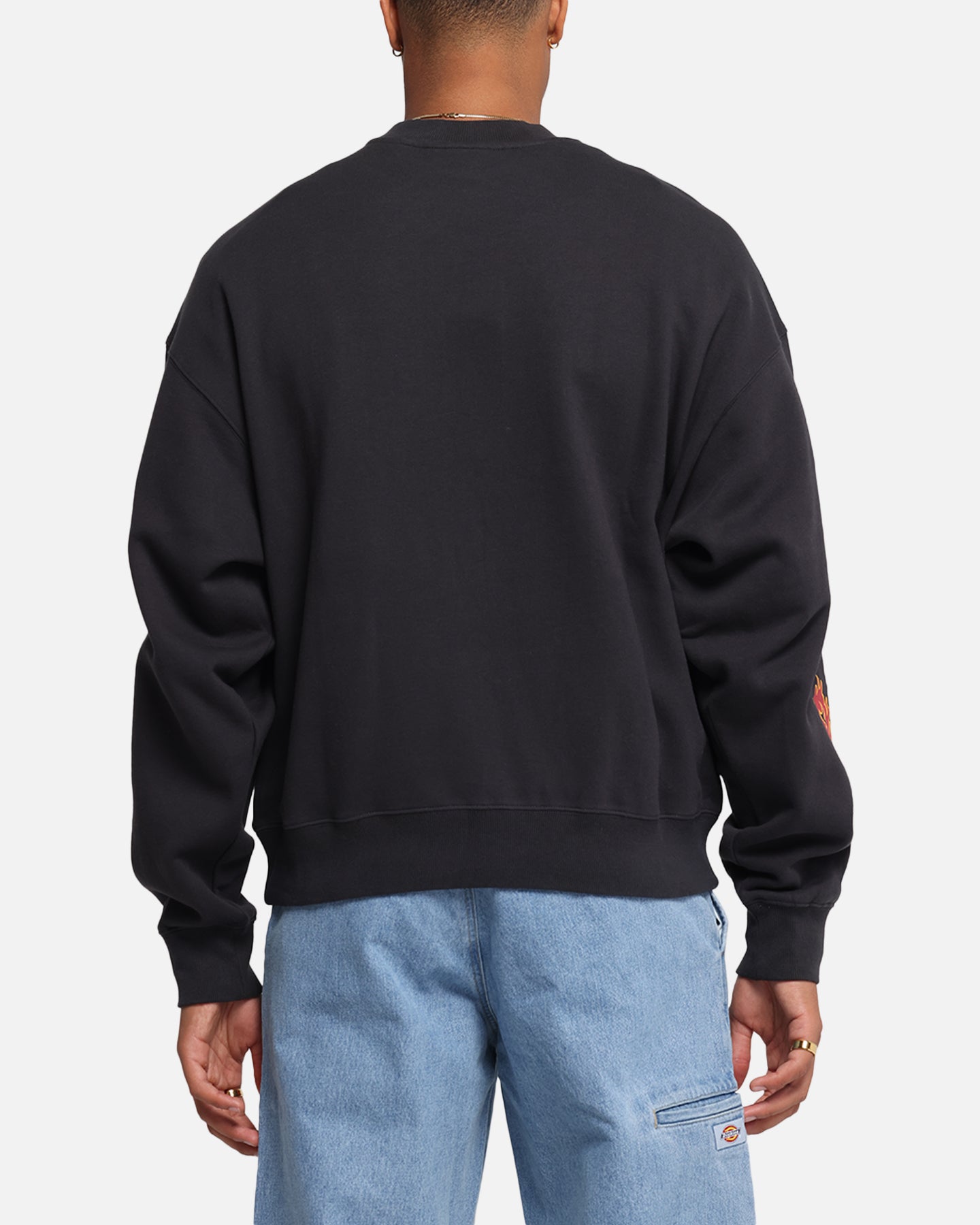 Mitchell & Ness Chicago Bulls Up In Flames Crewneck Faded Black、mySite、zt4zffjzw