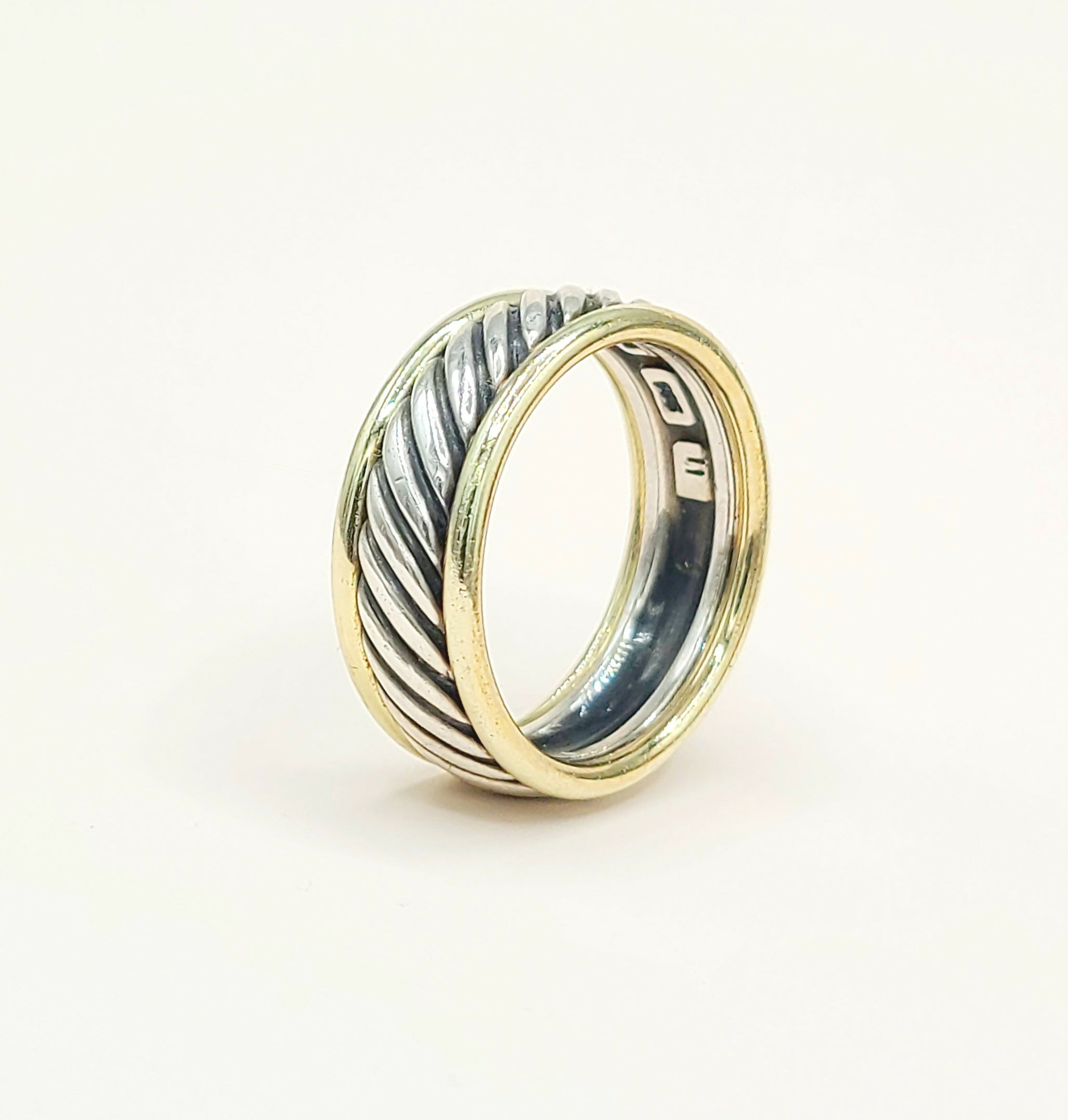 David Yurman Thoroughbred Cable Ring Silver & Gold、mySite、hinf8tx79