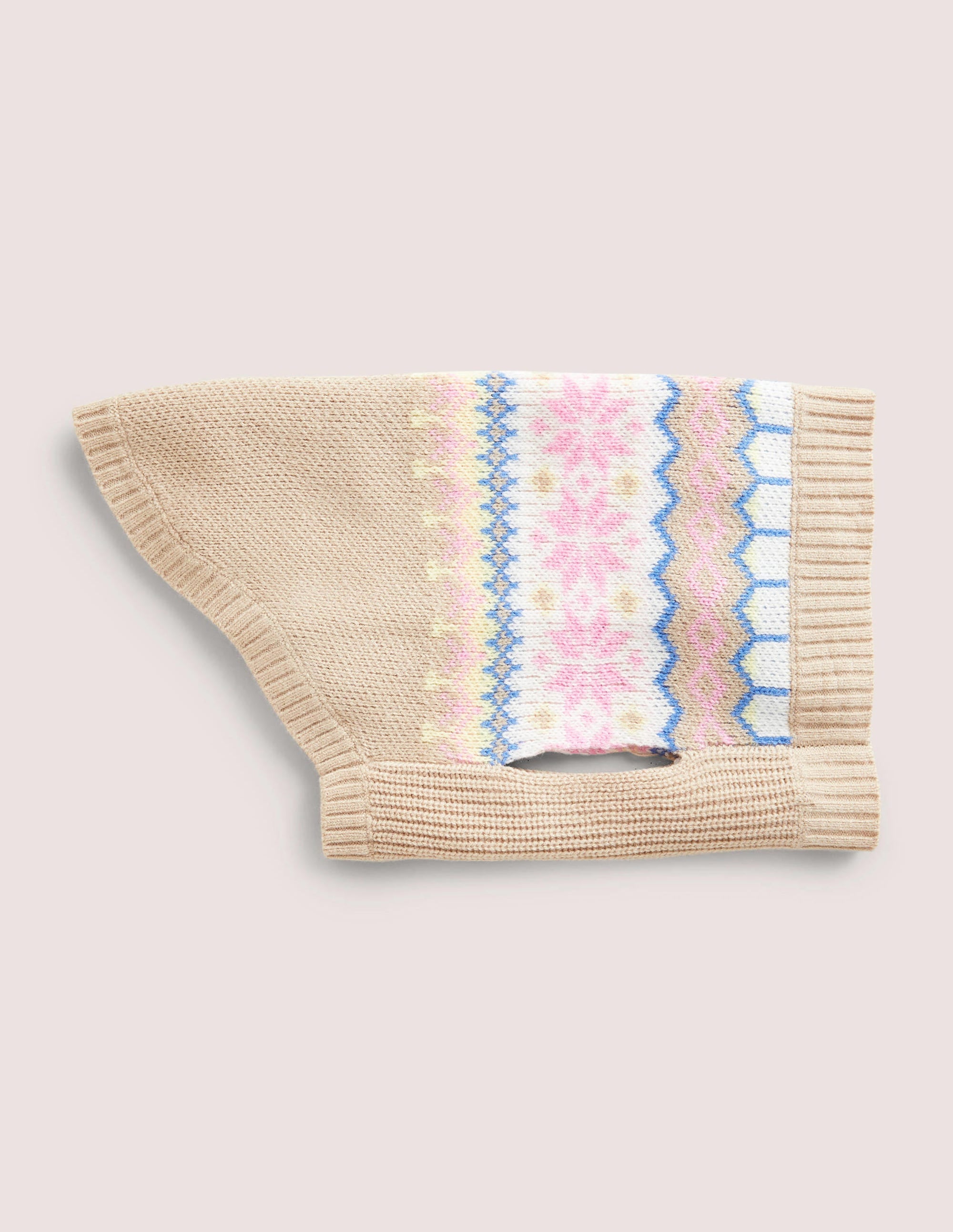  Dog Fair Isle Jumper-Mink Melange、mySite、ashleygrahame